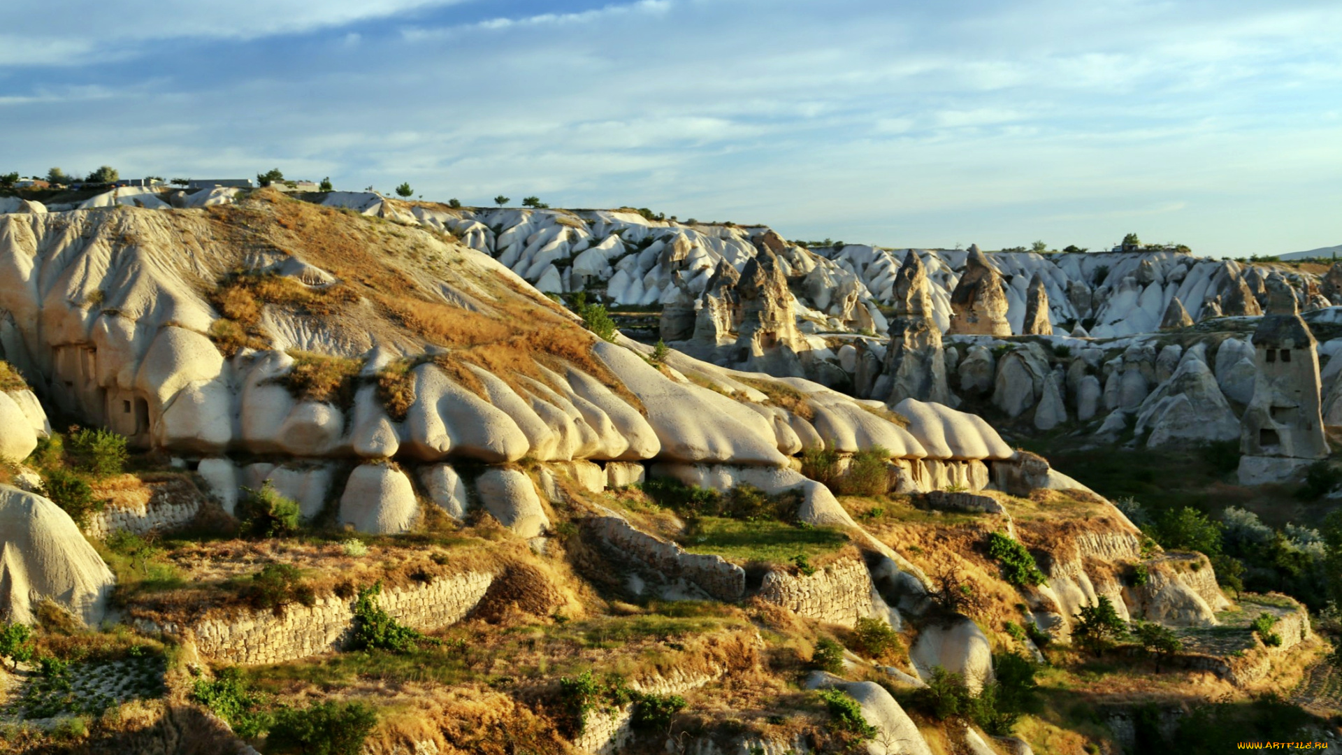 природа, горы, поле, трава, горизонт, дорога, заря