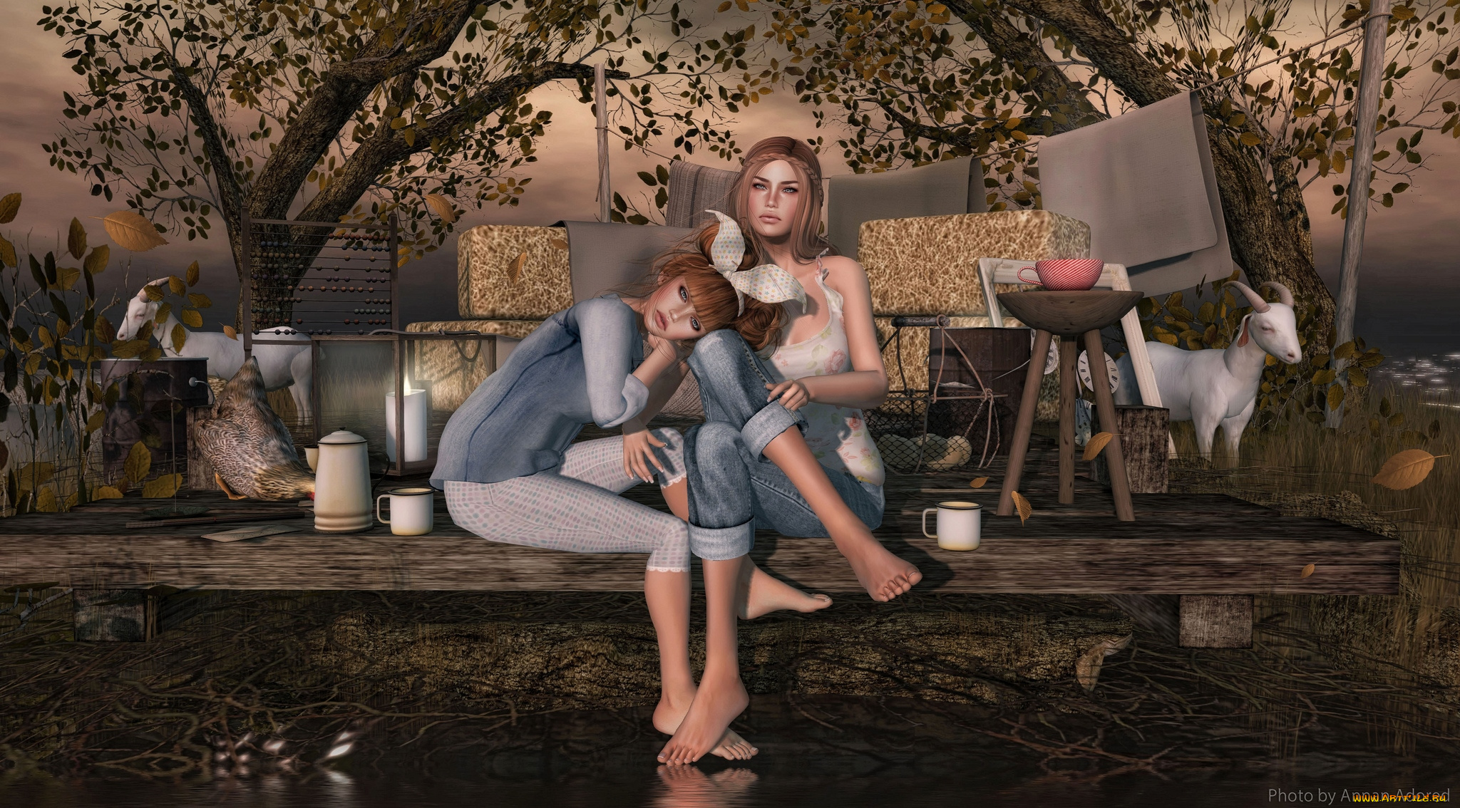 3д, графика, people, люди, девушки