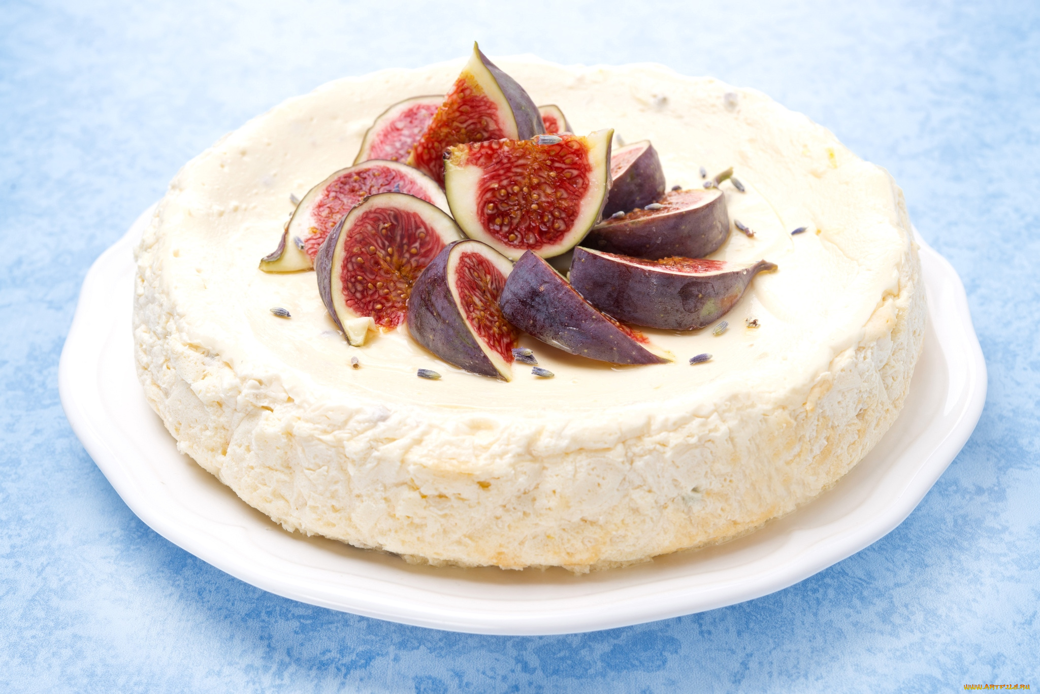 еда, торт, только, инжир, чизкейк