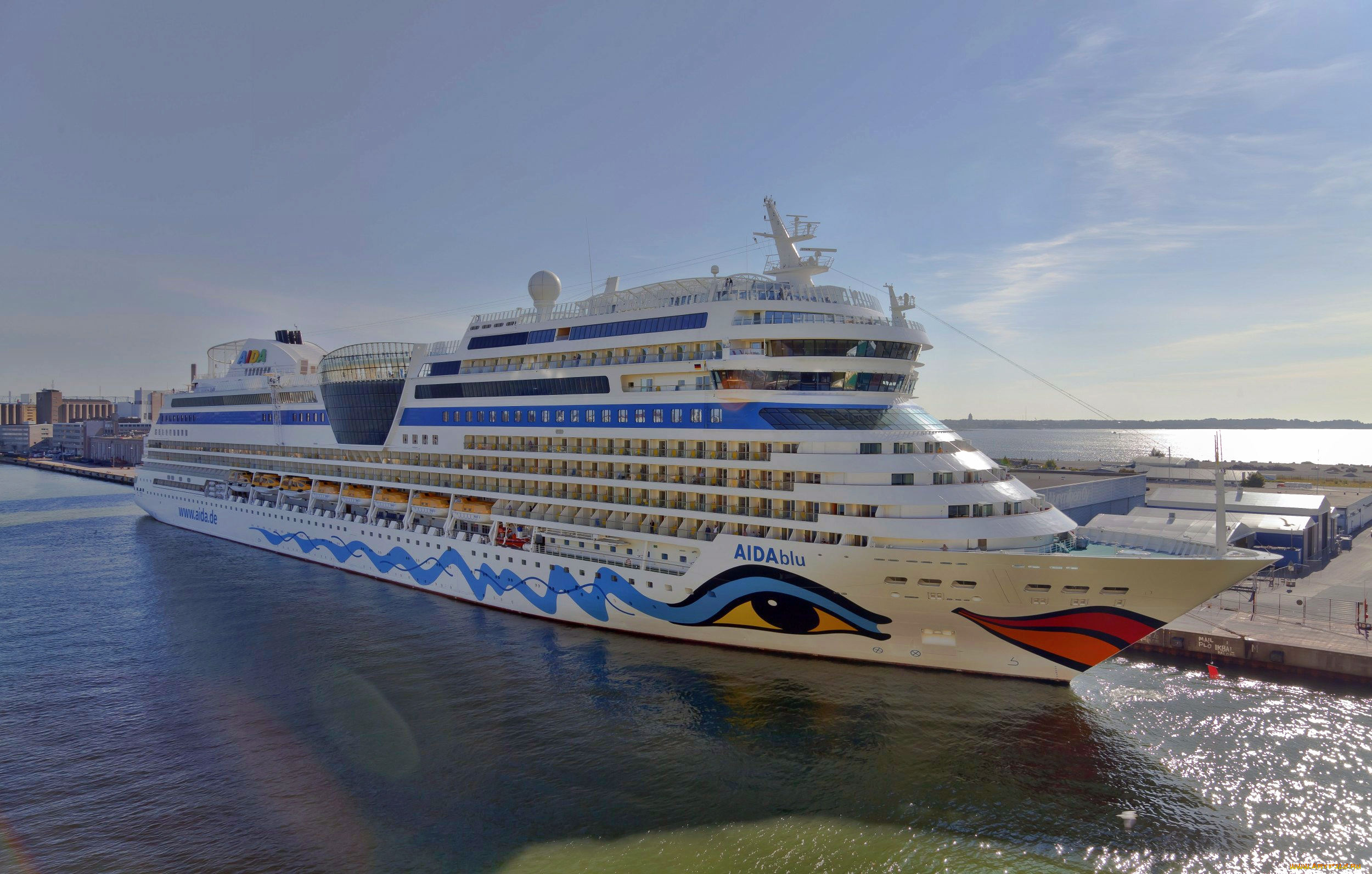 aidablu, корабли, лайнеры, лайнер, круизный, причал, порт