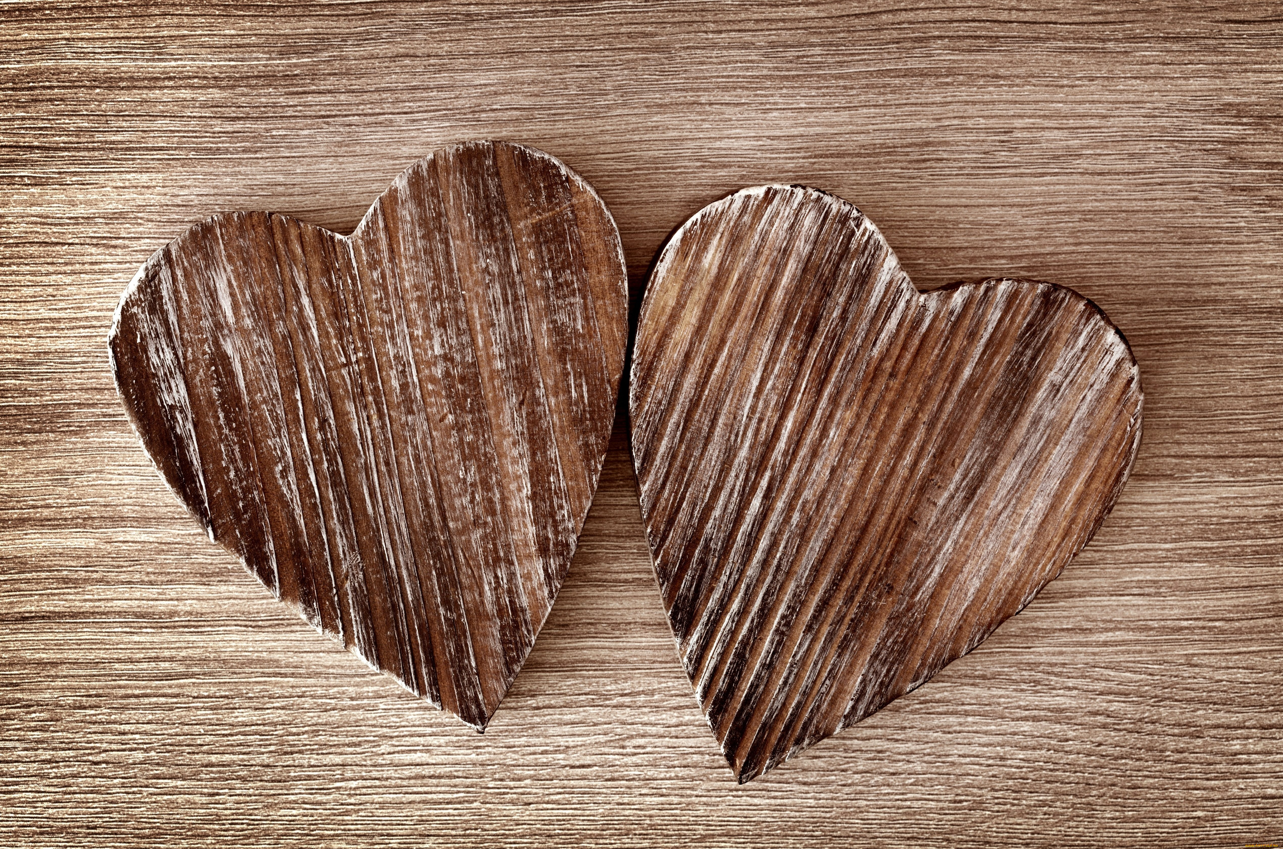 праздничные, день, св, валентина, сердечки, любовь, текстура, дерево