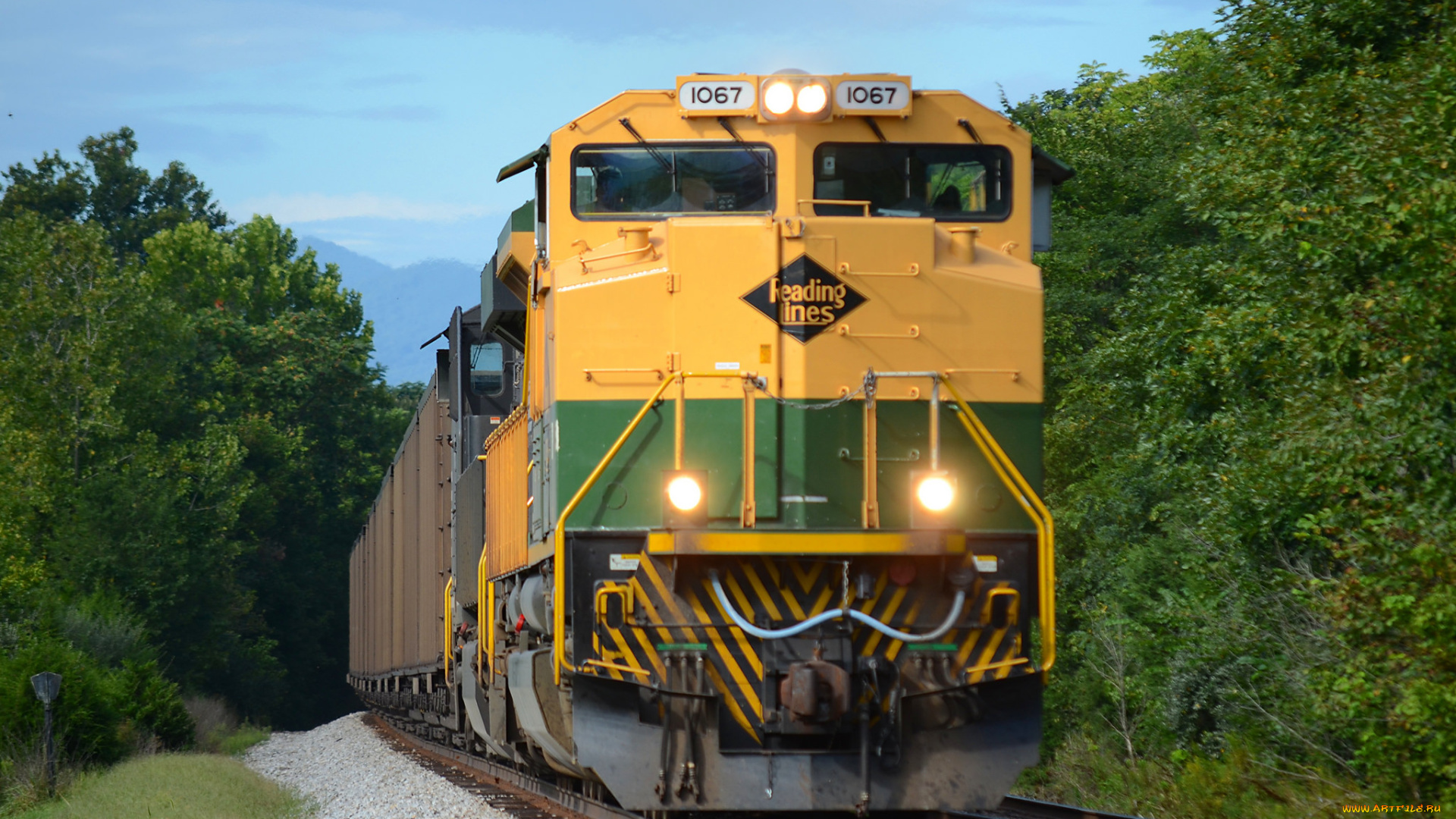 техника, поезда, локомотив, дорога, железная, состав