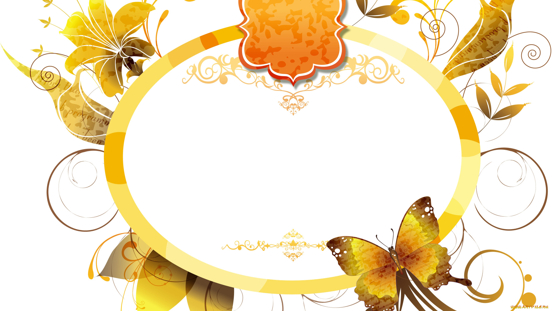 векторная, графика, животные, листья, бабочка, веточка