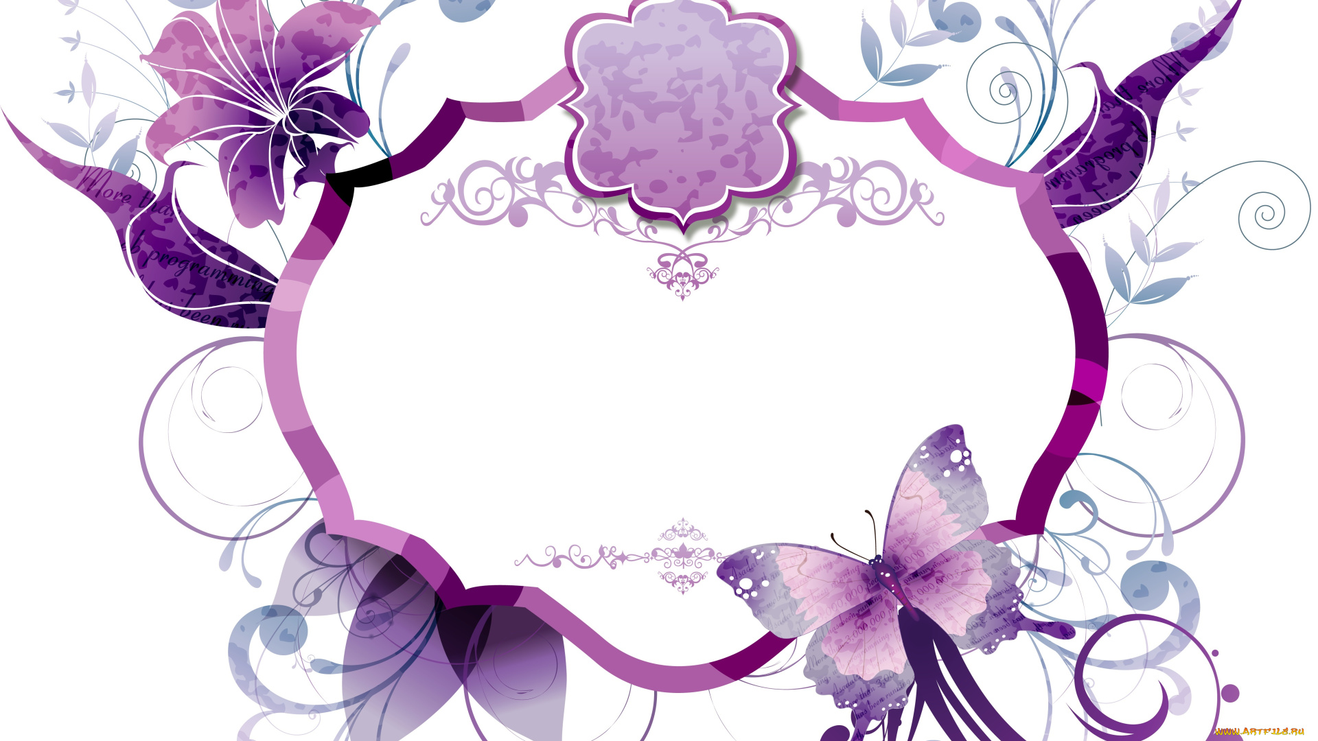 векторная, графика, животные, веточка, листья, бабочка