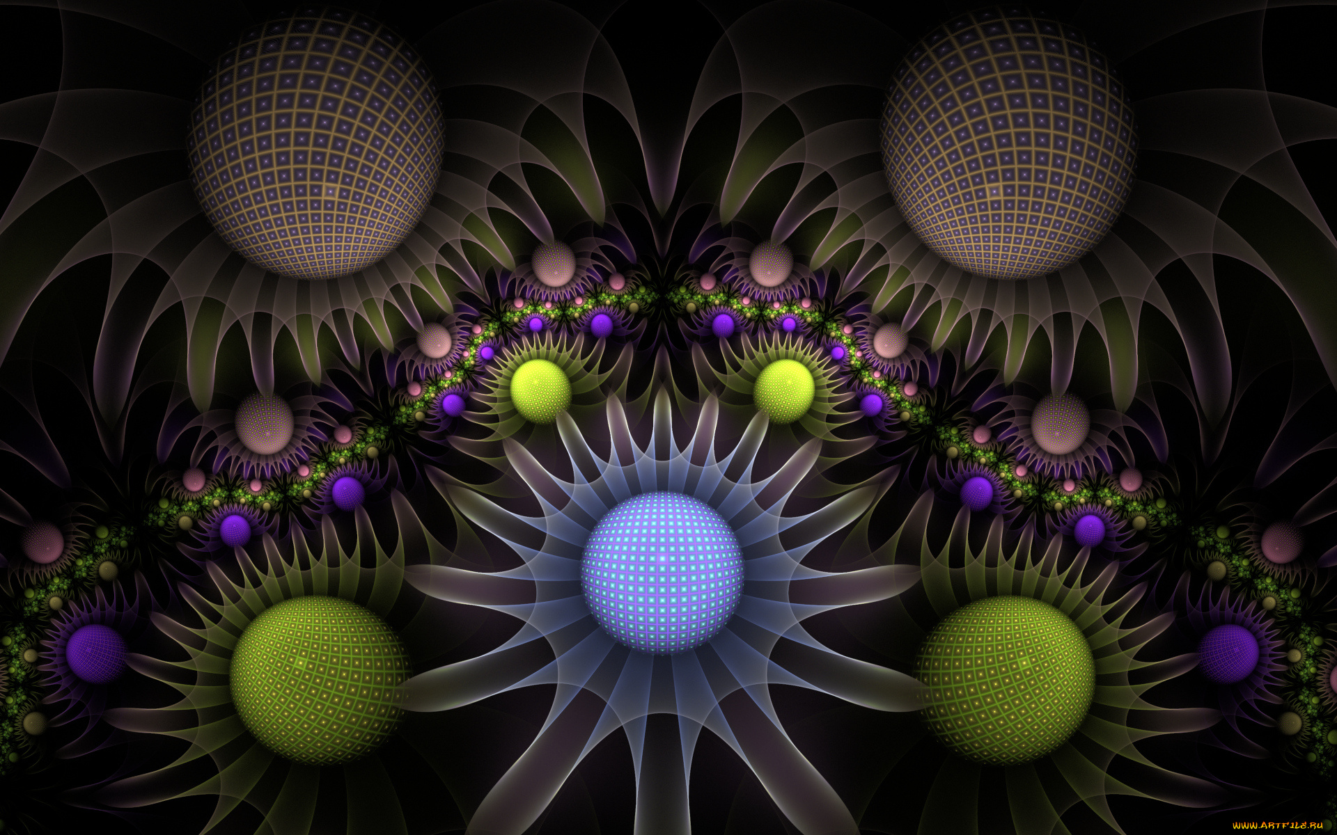 3д, графика, фракталы, , fractal, цвета, фон, узор