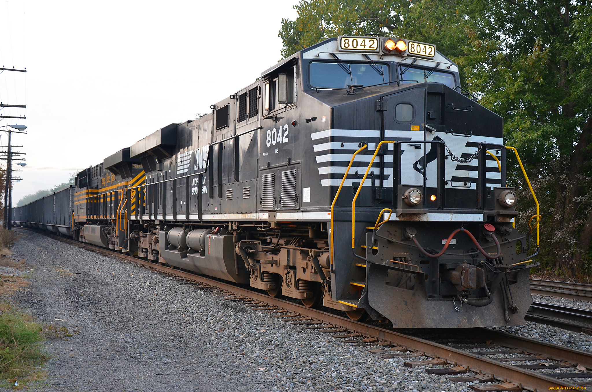 техника, поезда, состав, дорога, железная, локомотив