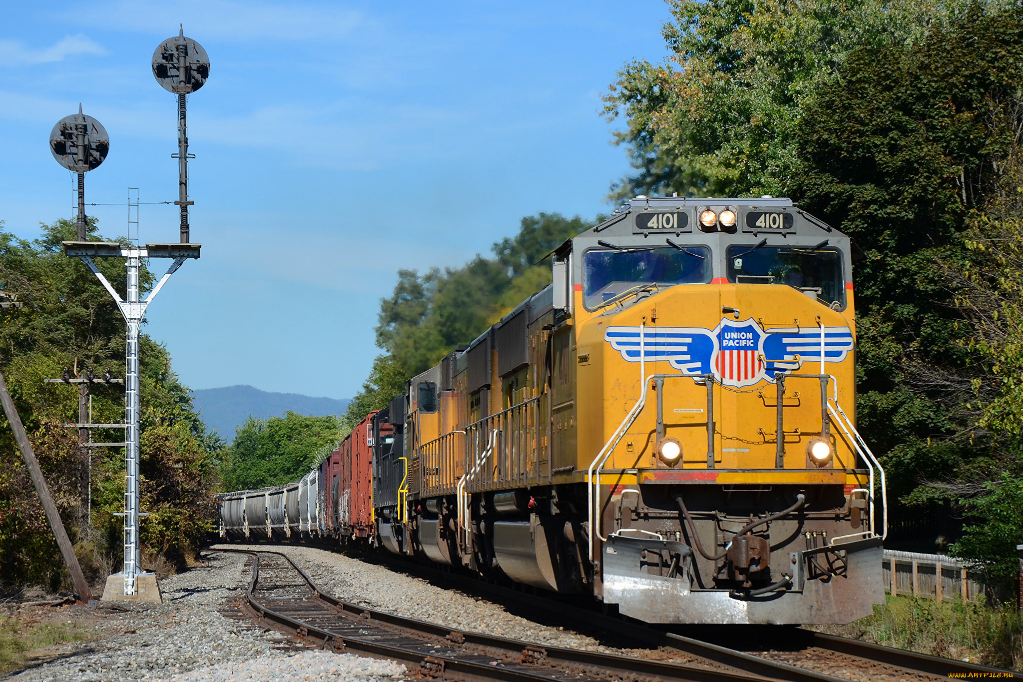 техника, поезда, локомотив, дорога, железная, состав