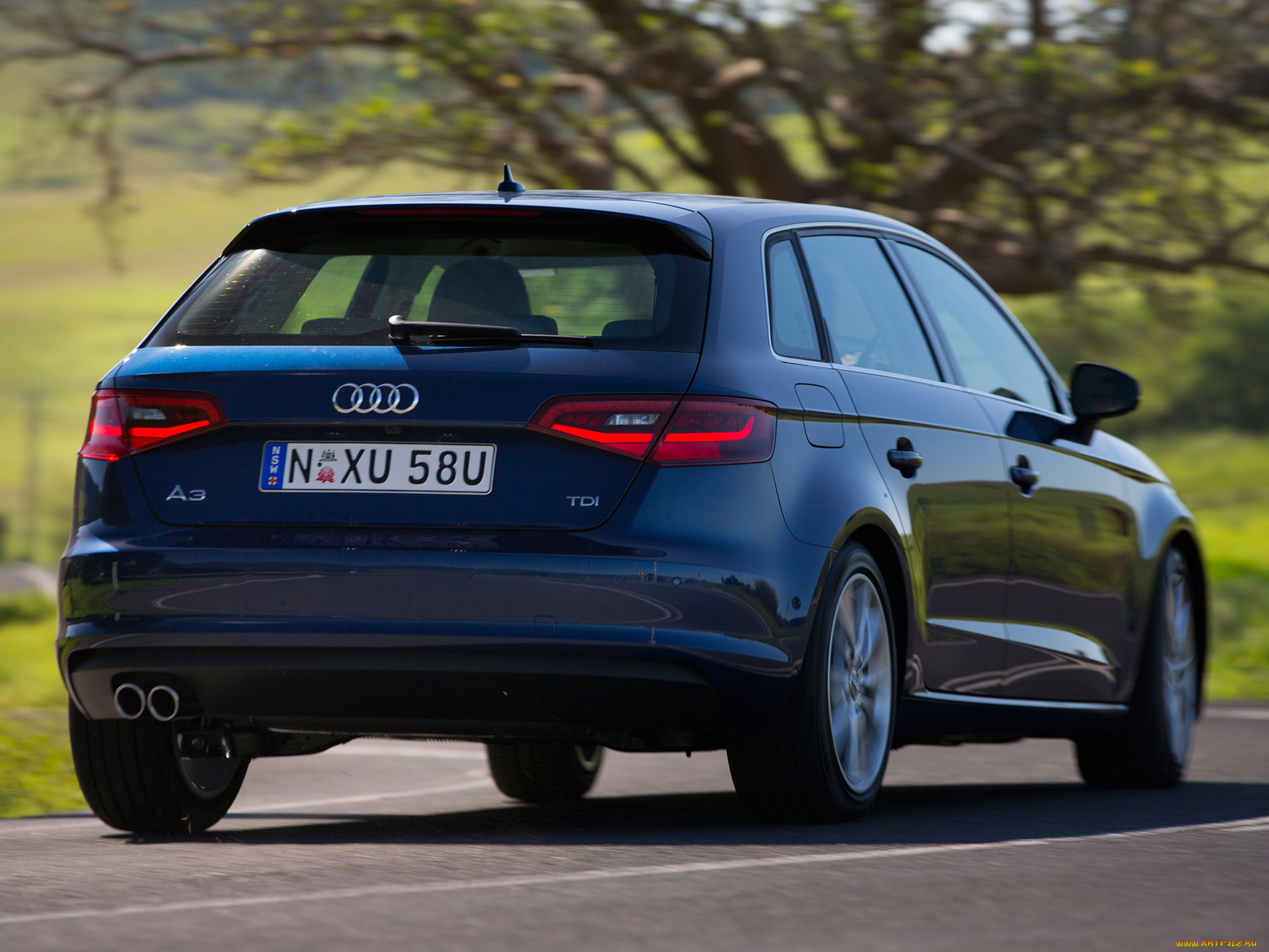 автомобили, audi, tdi, синий, 2013г, 2-0, a3, sportback, 8v, au-spec