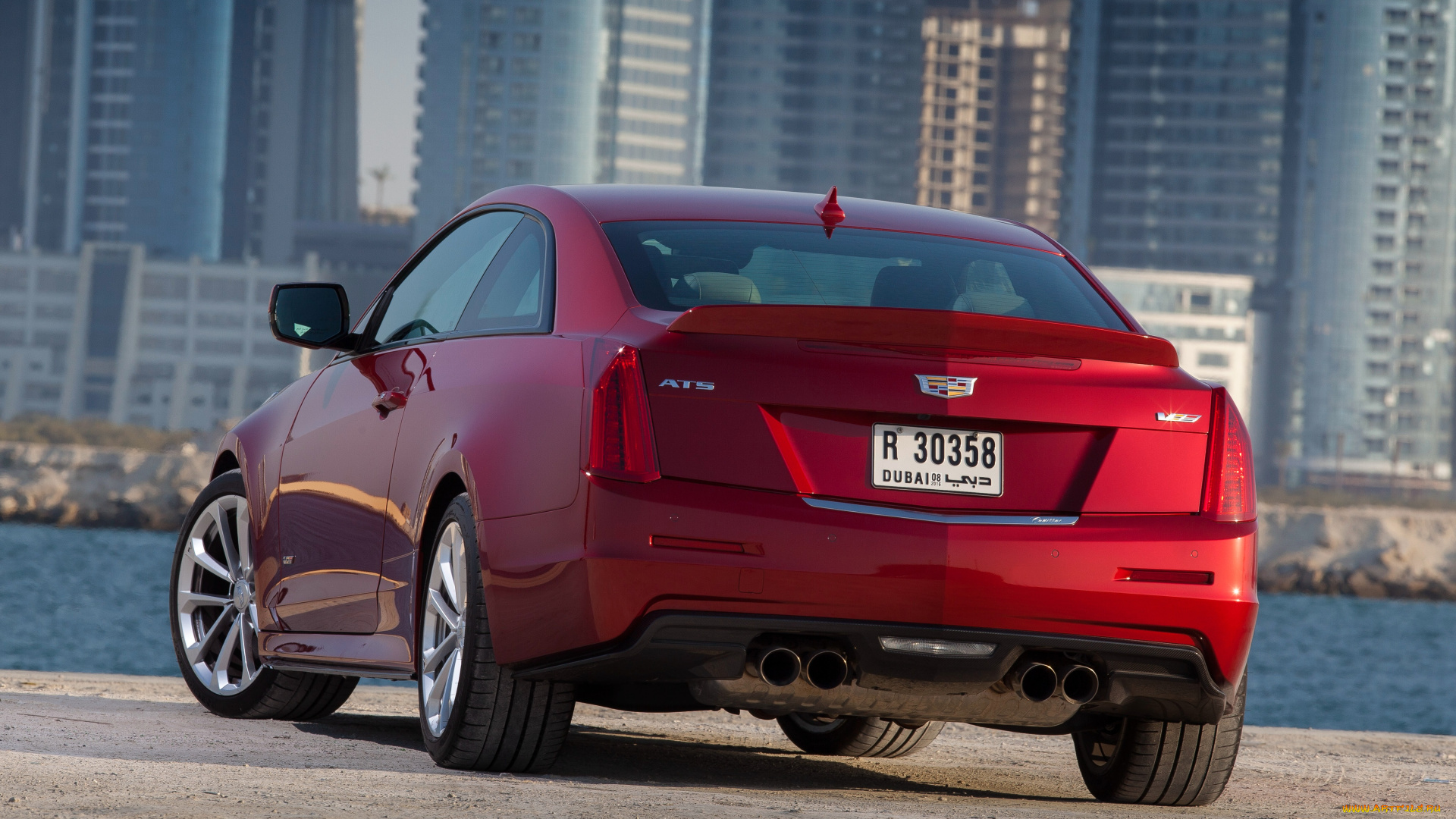 автомобили, cadillac, coupe, ats-v, 2016г