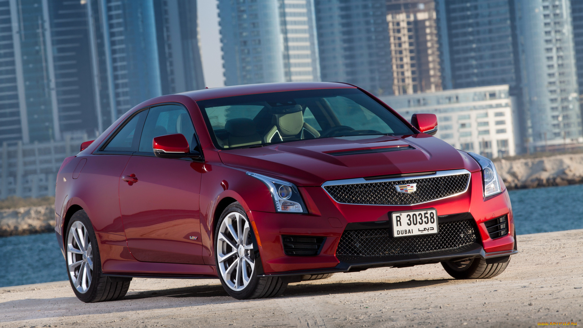 автомобили, cadillac, coupe, ats-v, 2016г