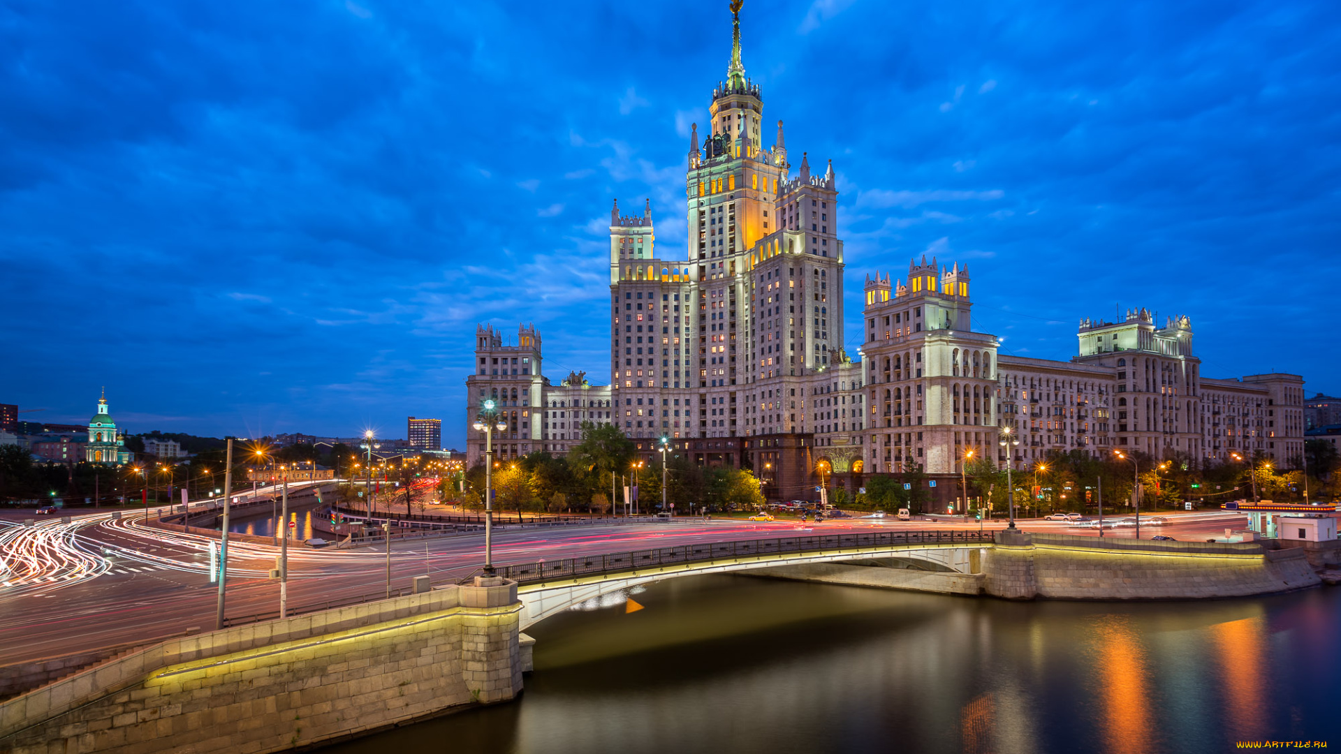 moscow, , russia, города, москва, , россия, высотка, река, мост