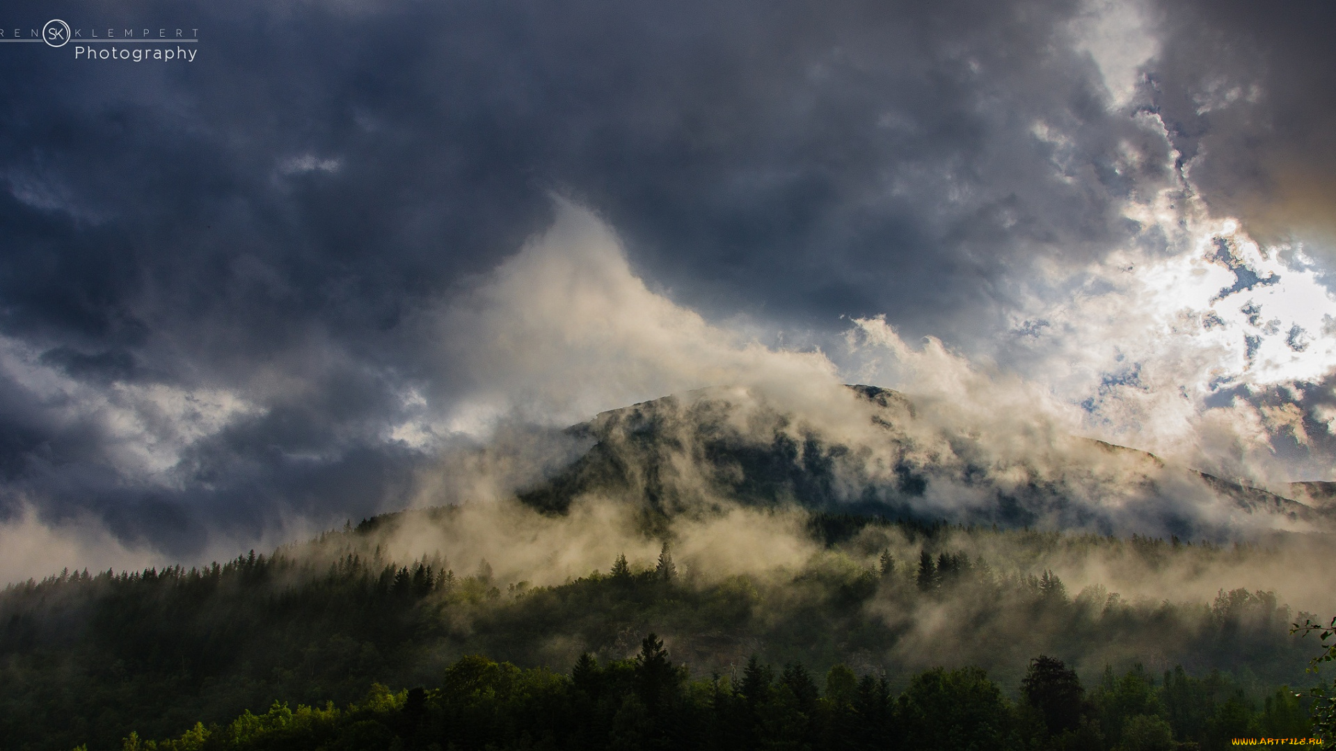 природа, восходы, закаты, восход, горы, туман, утро