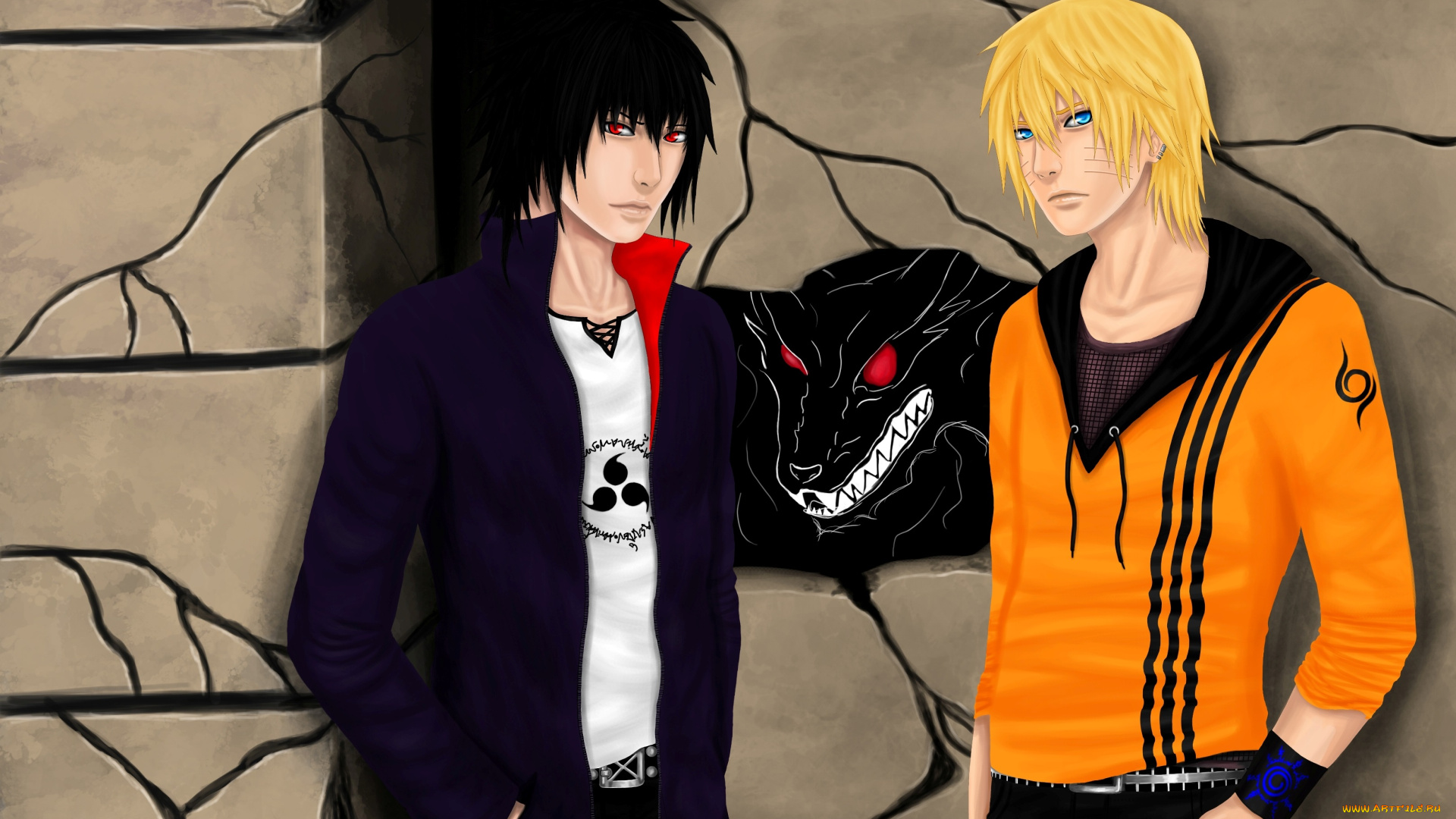 разное, арты, арт, наруто, парни, саске, узумаки, учиха