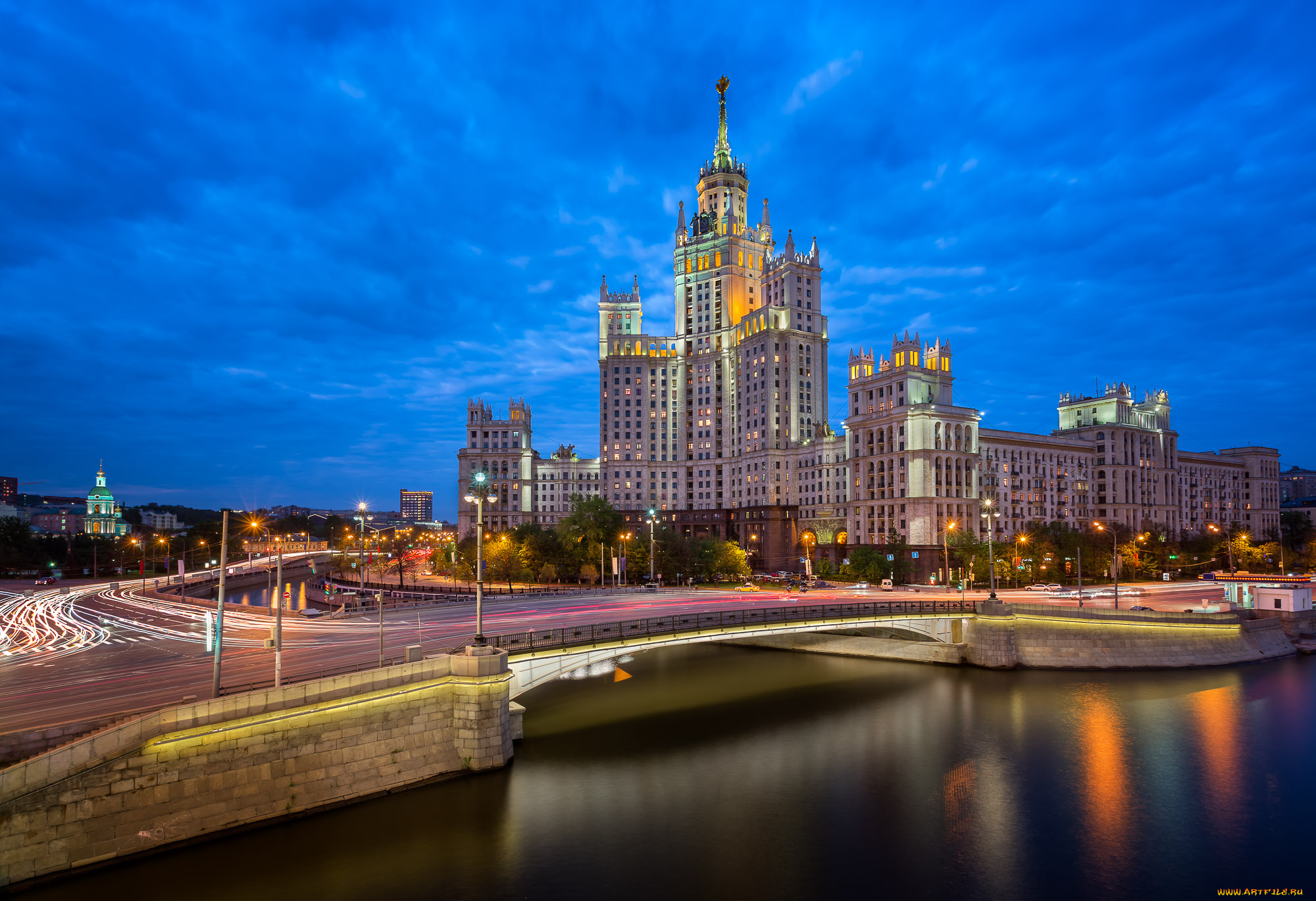 moscow, , russia, города, москва, , россия, высотка, река, мост