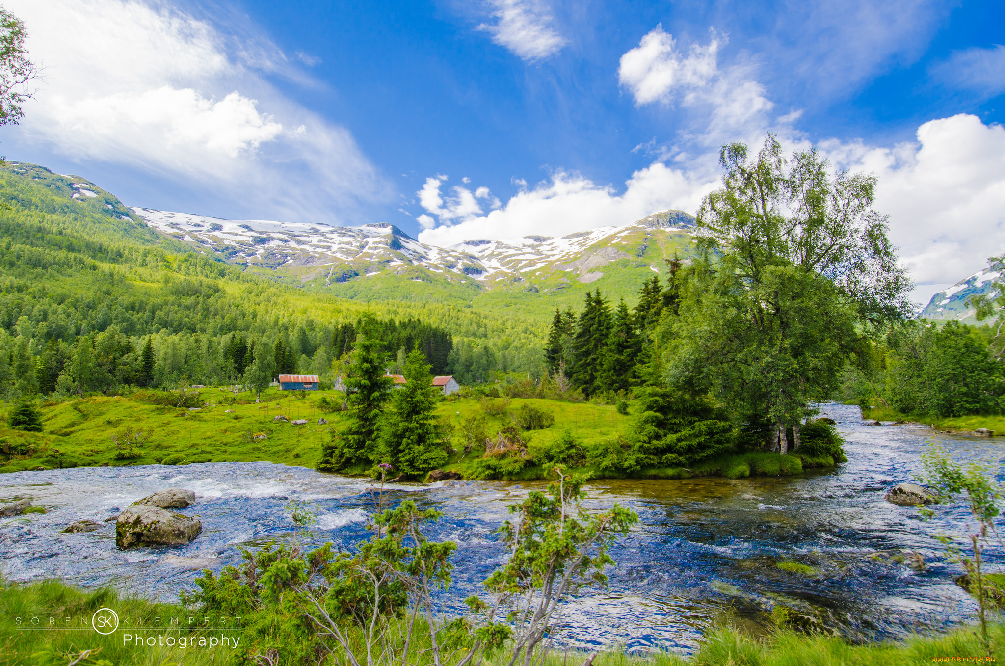 природа, реки, озера, пейзаж, весна