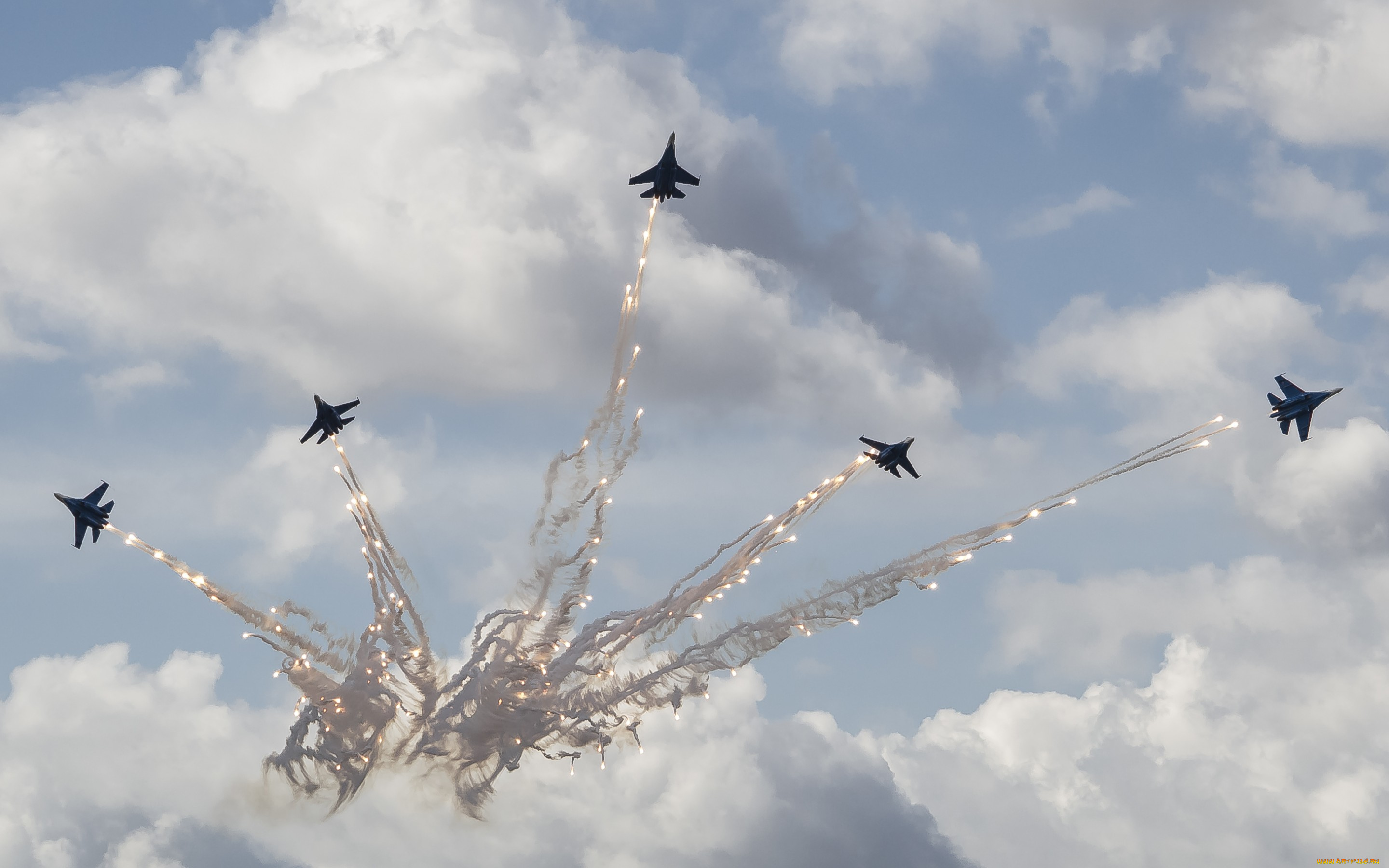 авиация, авиационный, пейзаж, креатив, русские, витязи, истребители, стрижи, небо