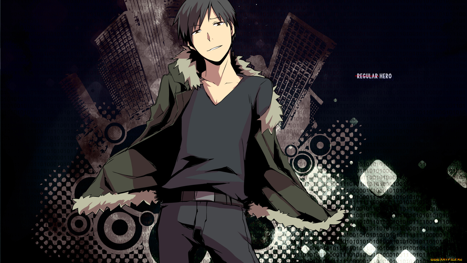 аниме, durarara, парень