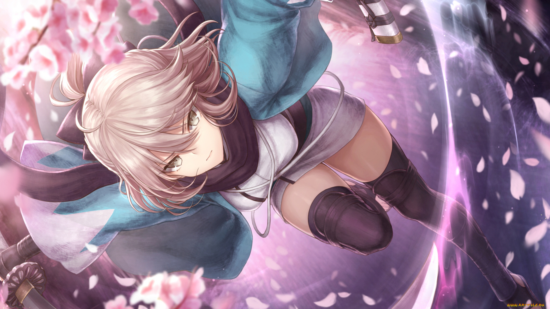 аниме, fate, stay, night, девушка