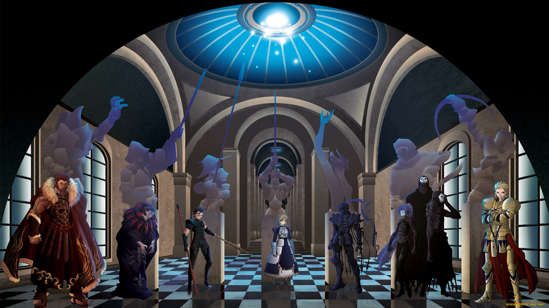 аниме, fate, zero, судьба, начало