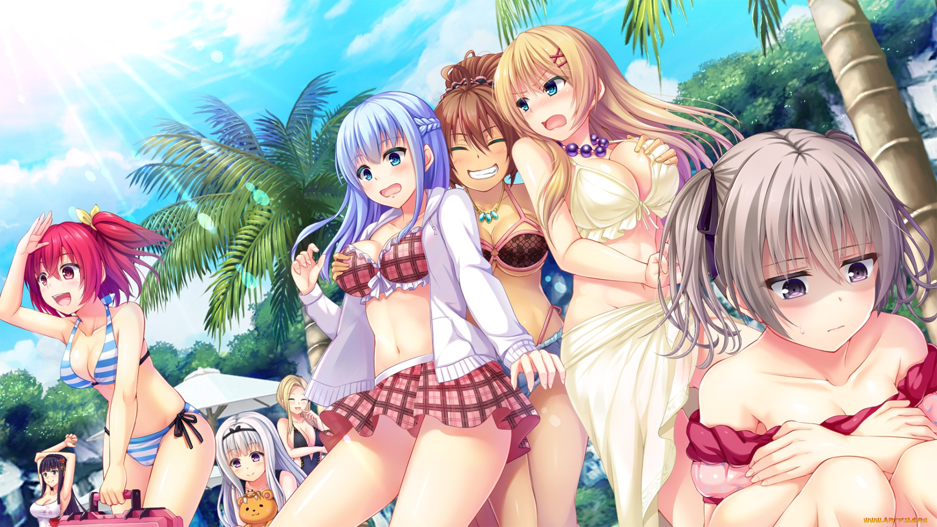 аниме, iyashi, no, megami, no, marmot, девушки