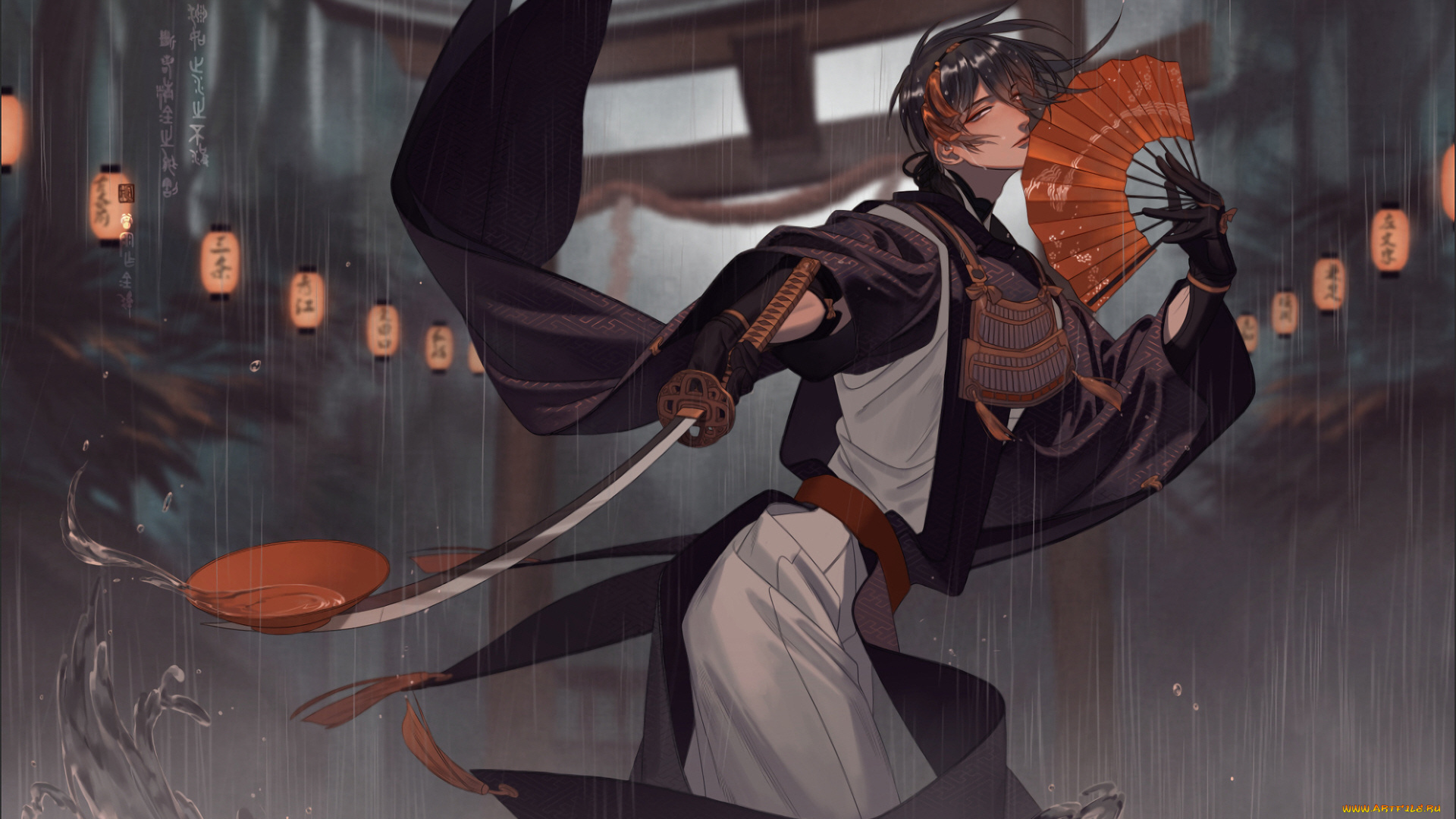 аниме, touken, ranbu, танец, мечей