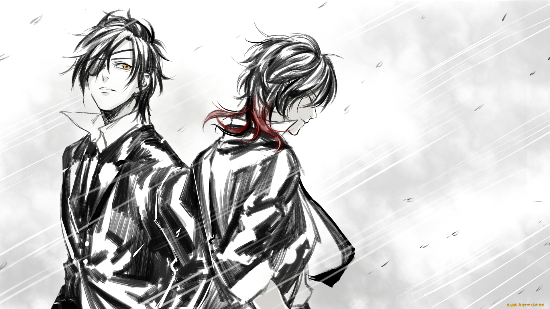 аниме, touken, ranbu, танец, мечей