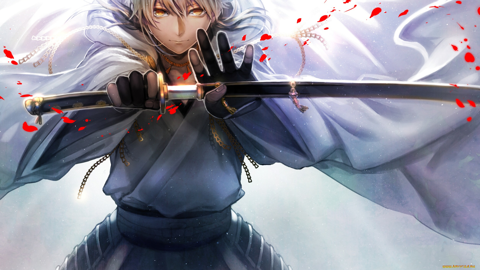 аниме, touken, ranbu, танец, мечей