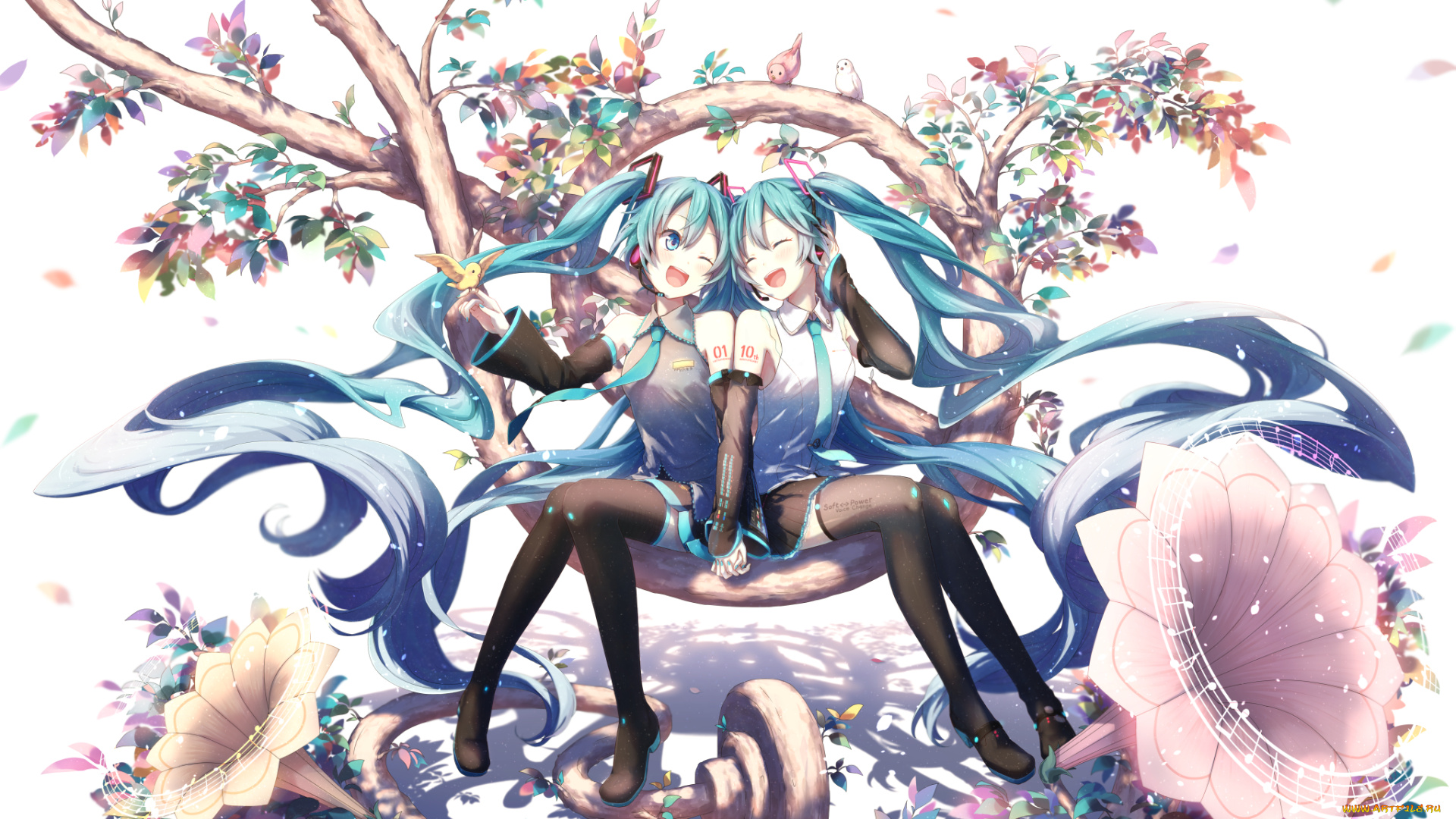 аниме, vocaloid, девочки