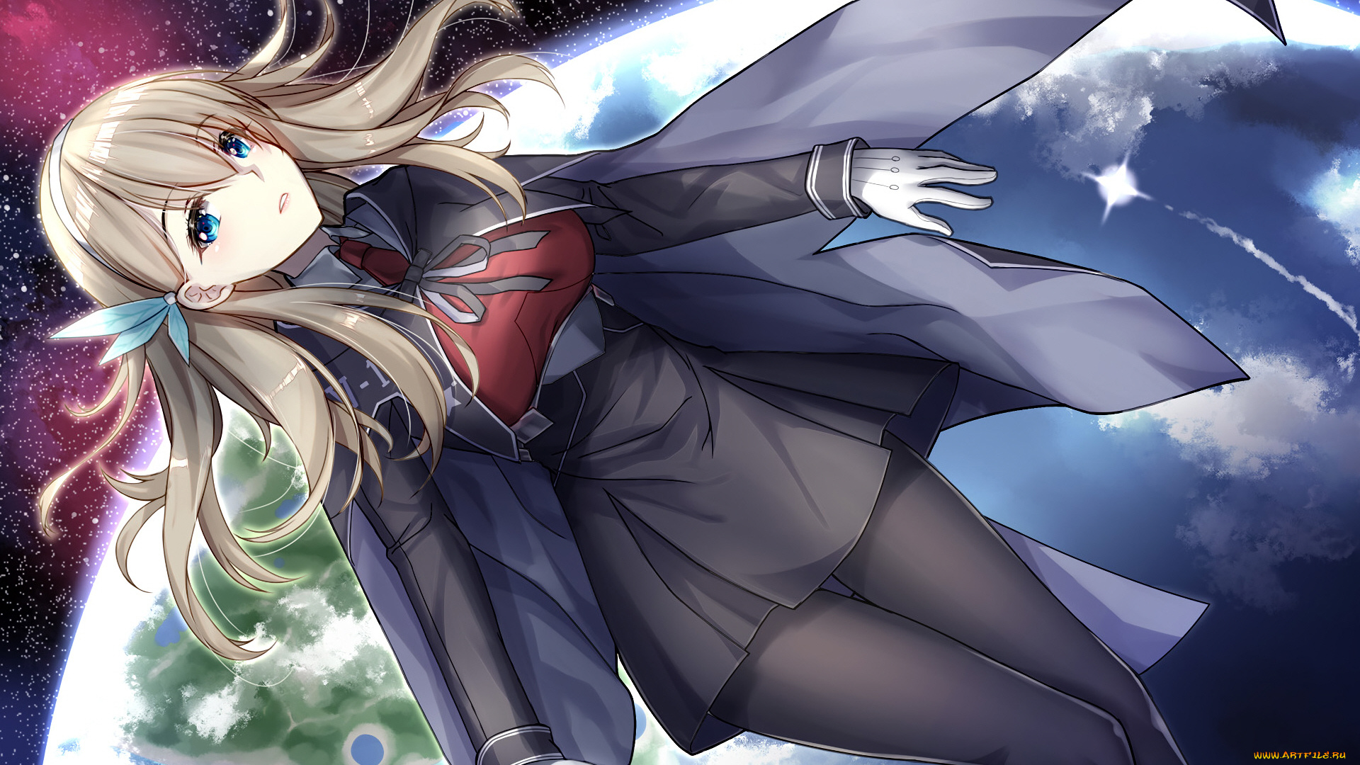 аниме, zhan, jian, shao, nyu, девушка