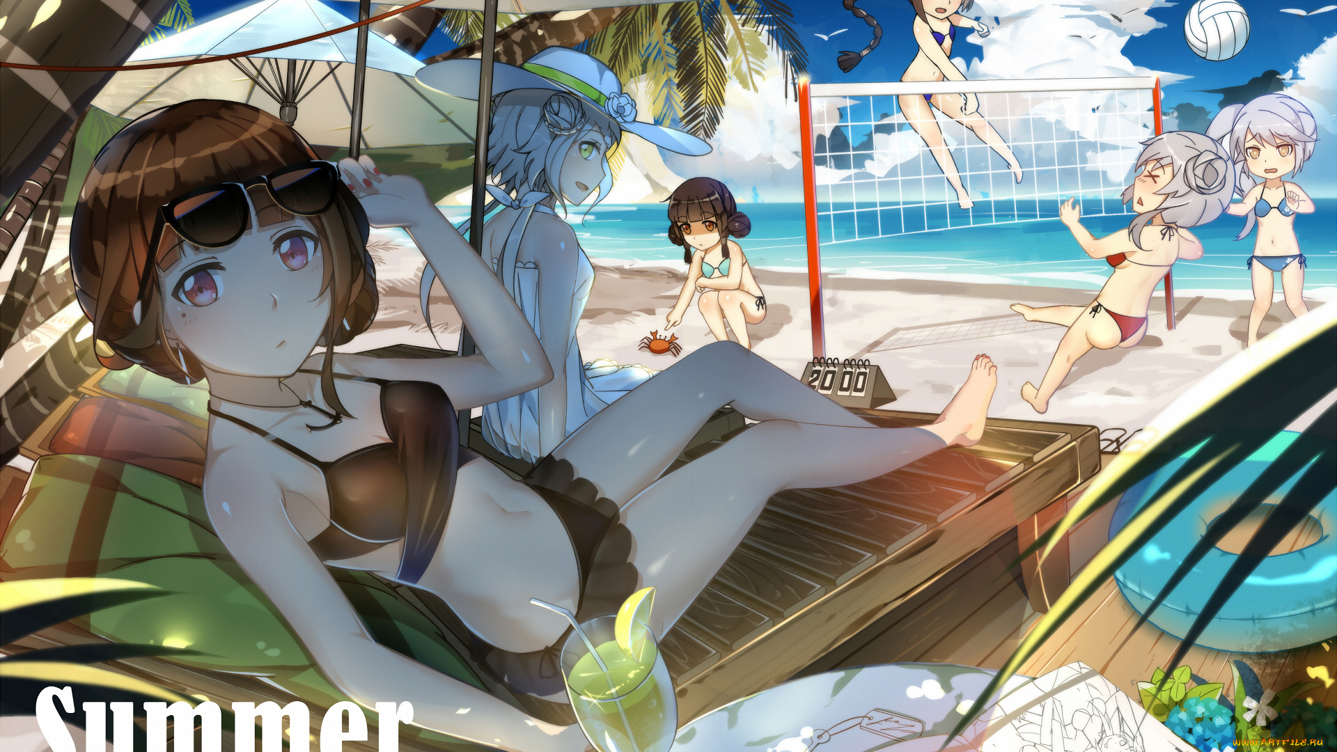 аниме, zhan, jian, shao, nyu, девушки