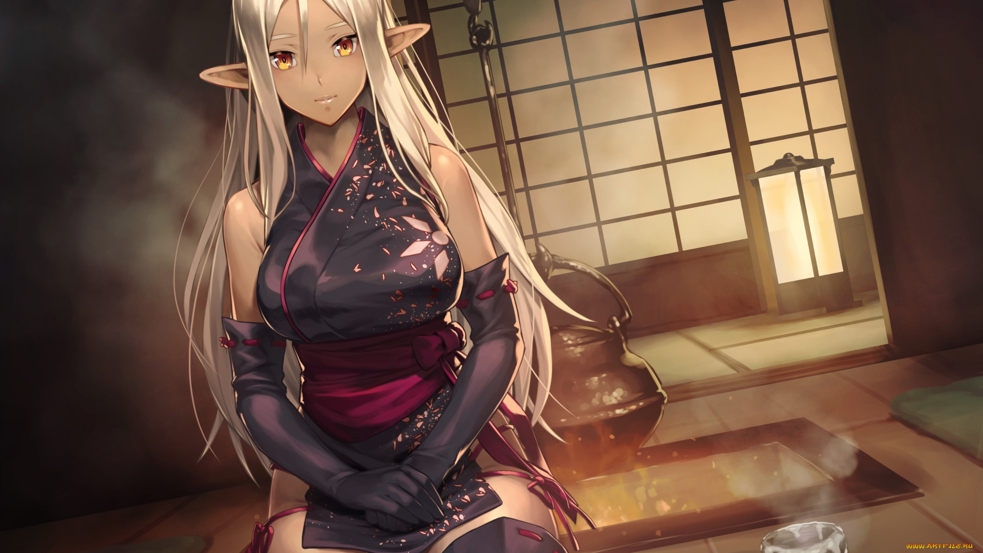 аниме, животные, , существа, cozy