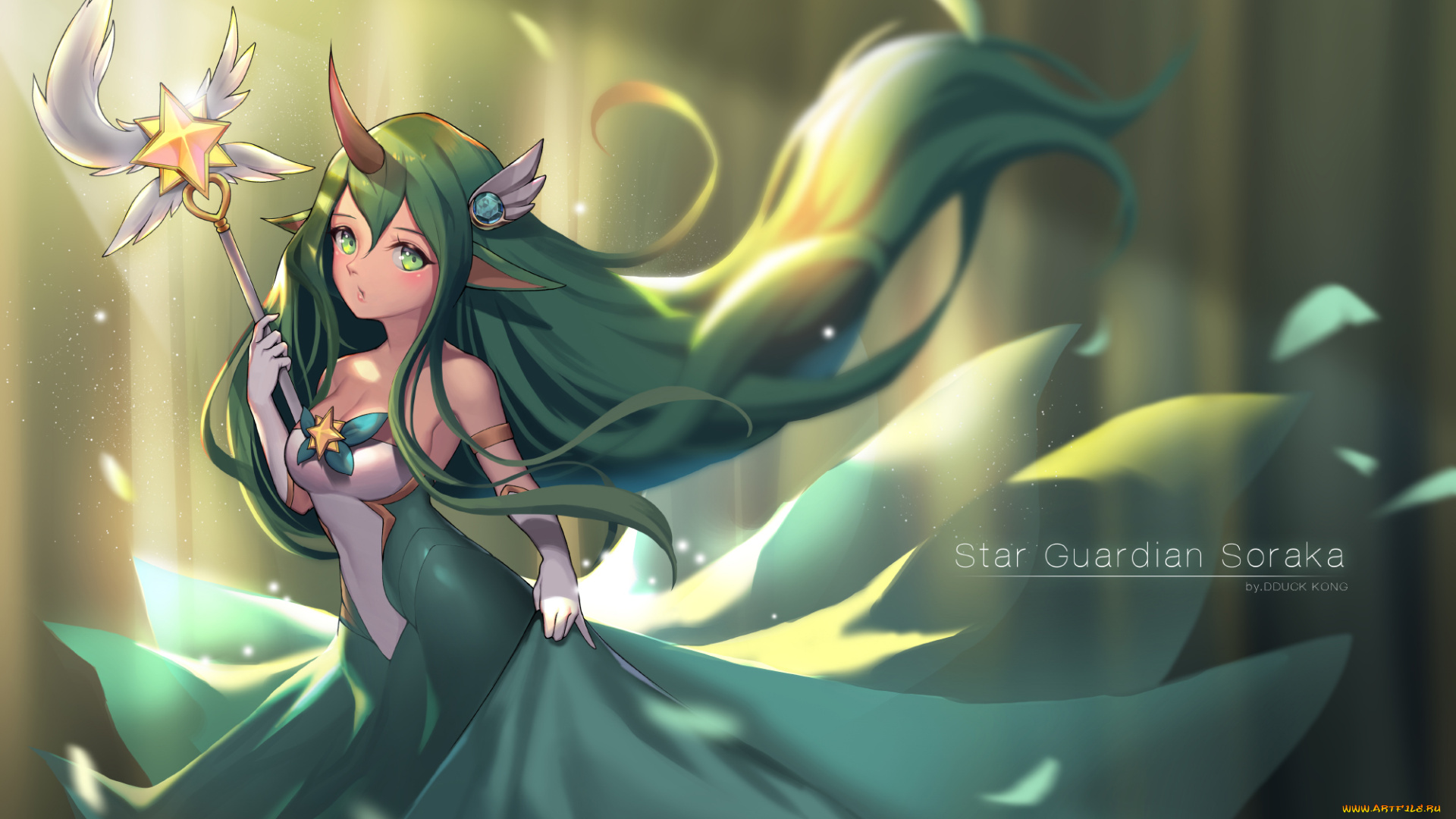 аниме, животные, , существа, league, of, legends, soraka