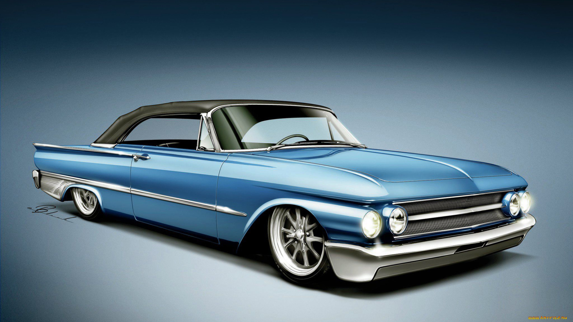 автомобили, рисованные, buick