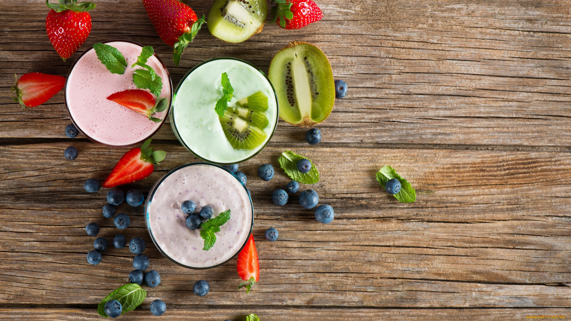 еда, масло, , молочные, продукты, киви, черника, клубника, ягоды, йогурт