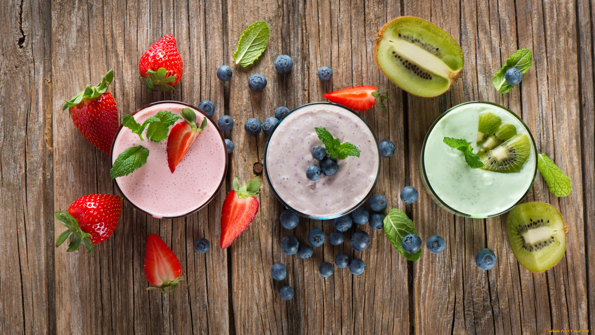 еда, масло, , молочные, продукты, ягоды, йогурт, киви, черника, клубника