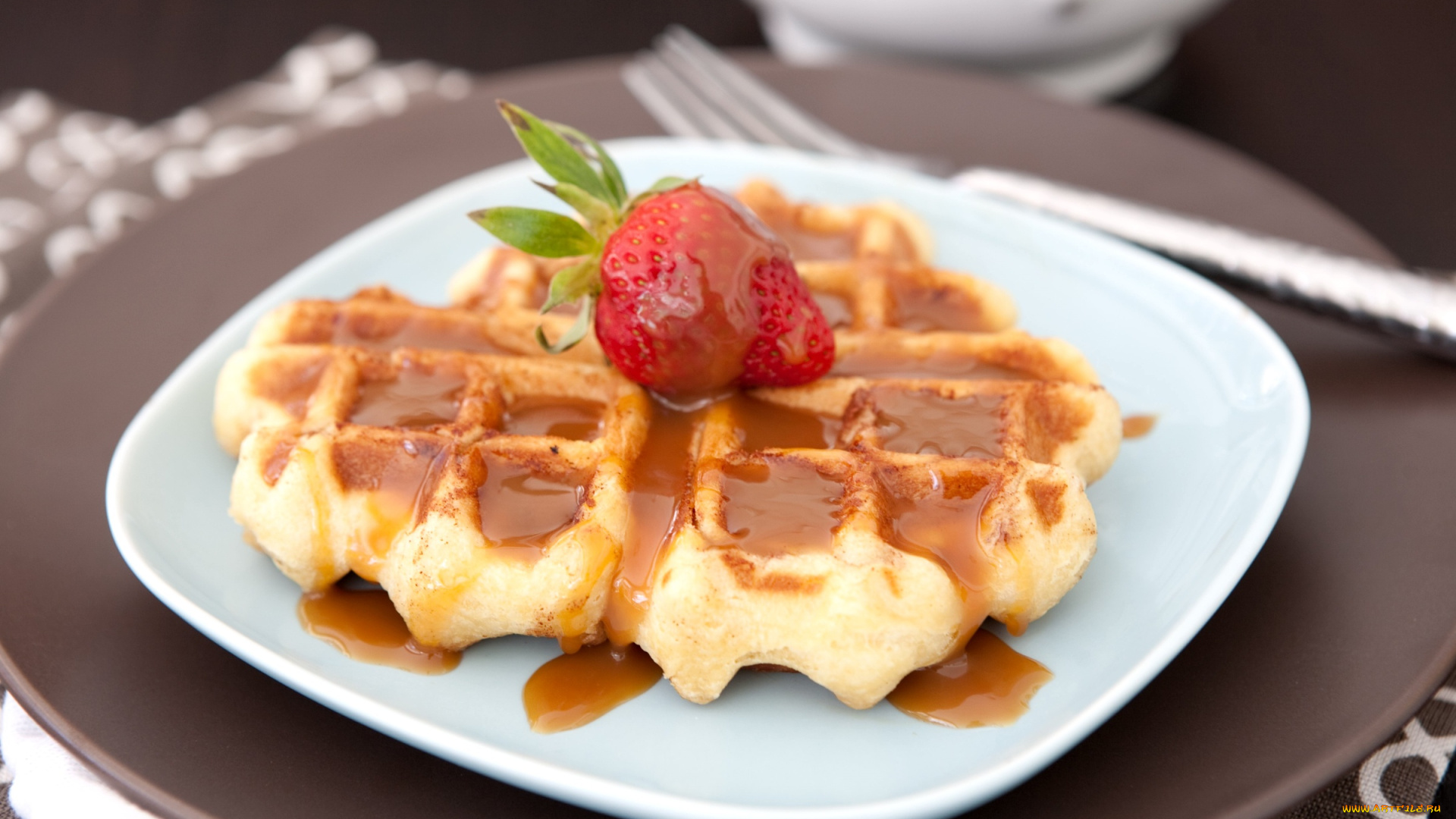 еда, мороженое, , десерты, клубника, десерт, вафли, капамель