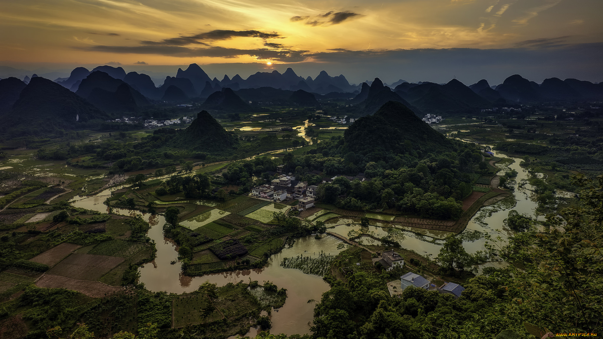 города, -, панорамы, простор