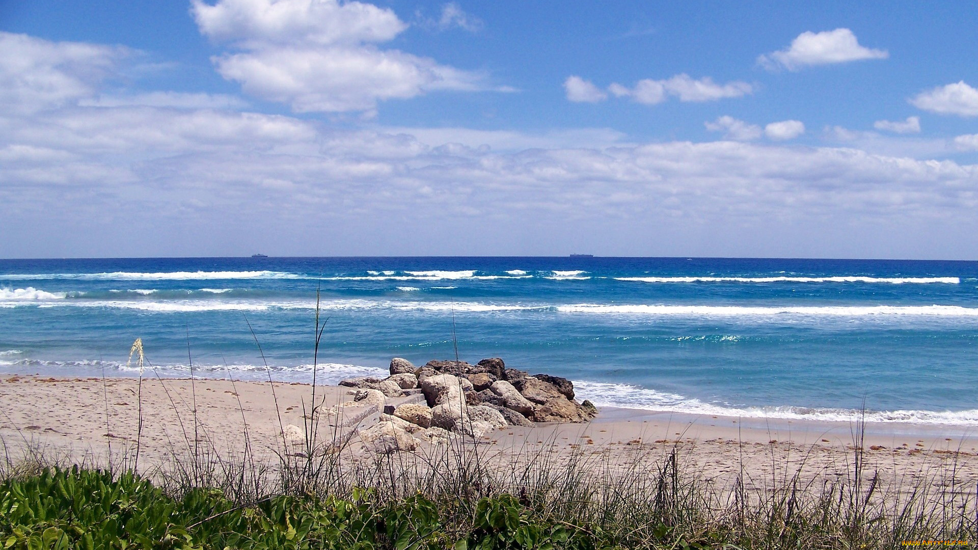 природа, побережье, волны, камни, простор, море