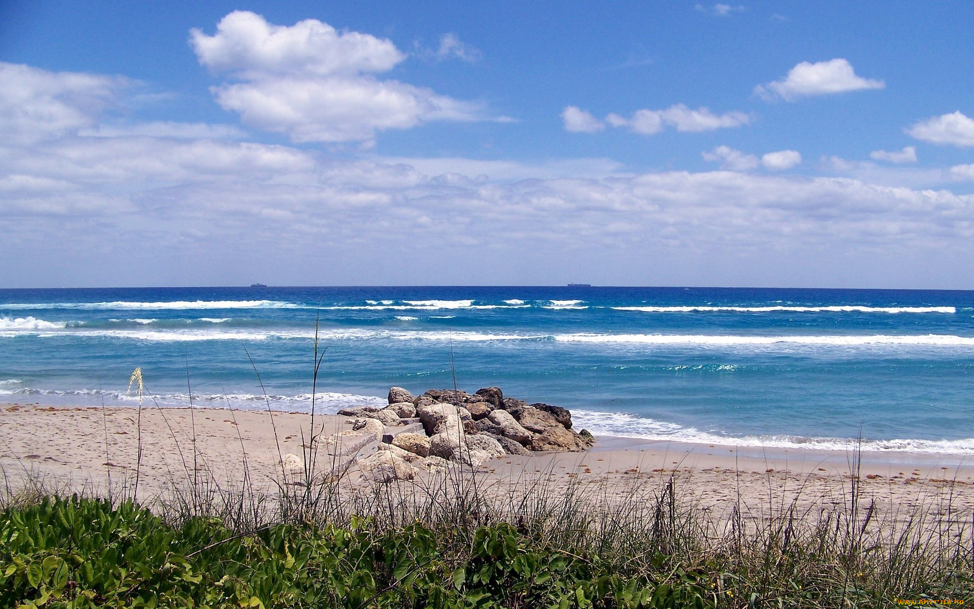 природа, побережье, волны, камни, простор, море