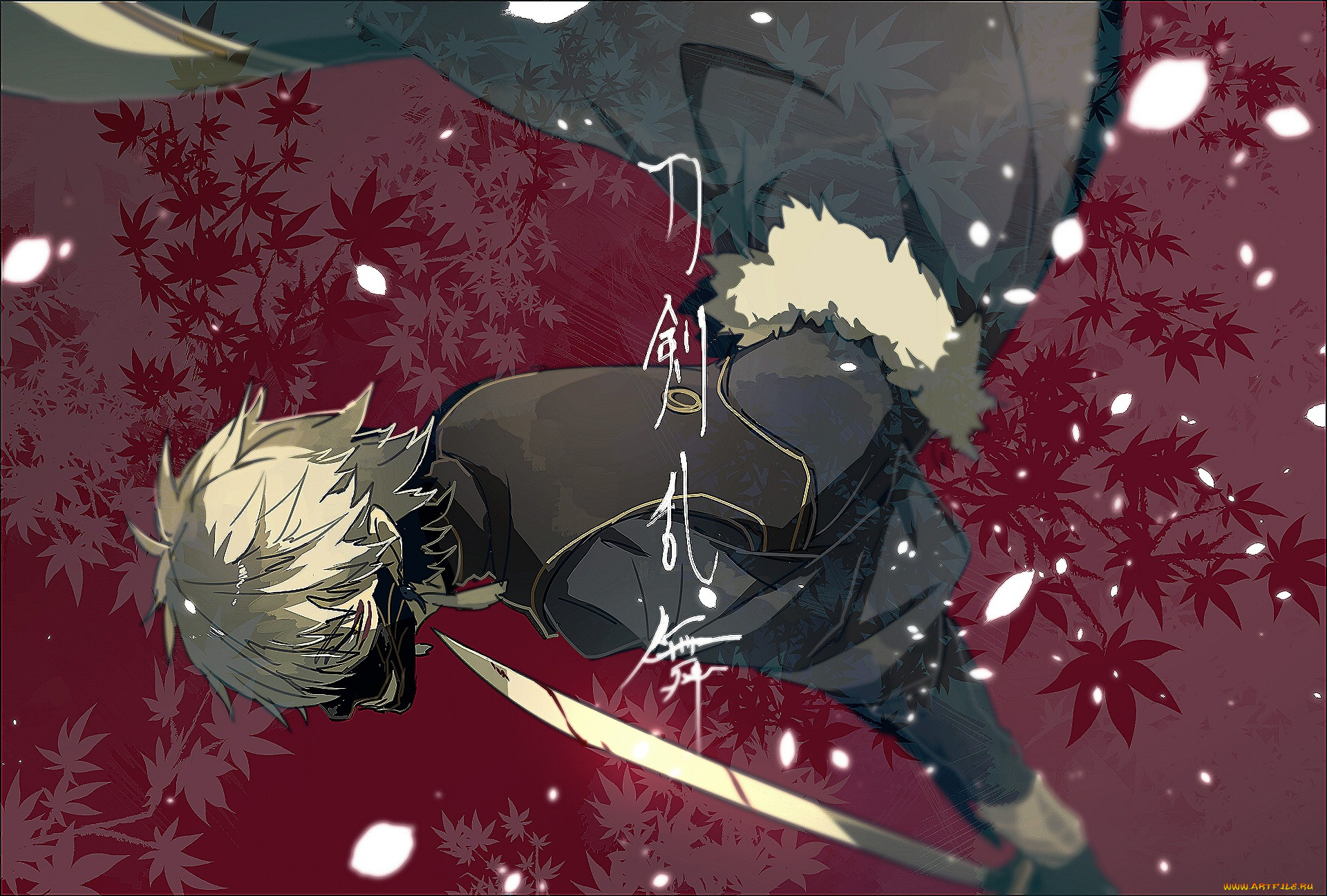 аниме, touken, ranbu, танец, мечей