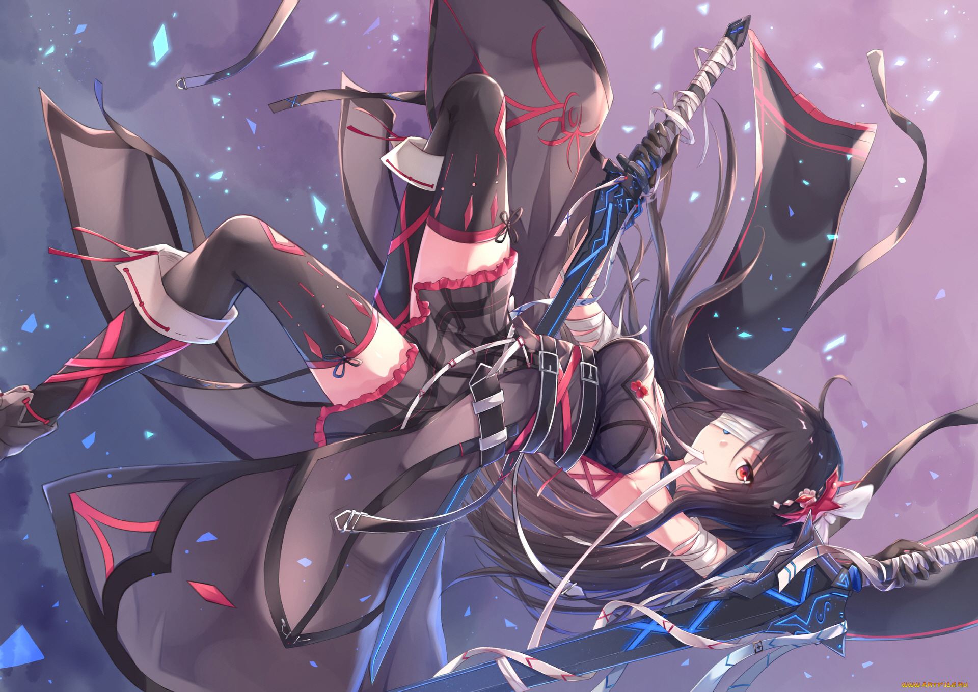 аниме, оружие, , техника, , технологии, девушка