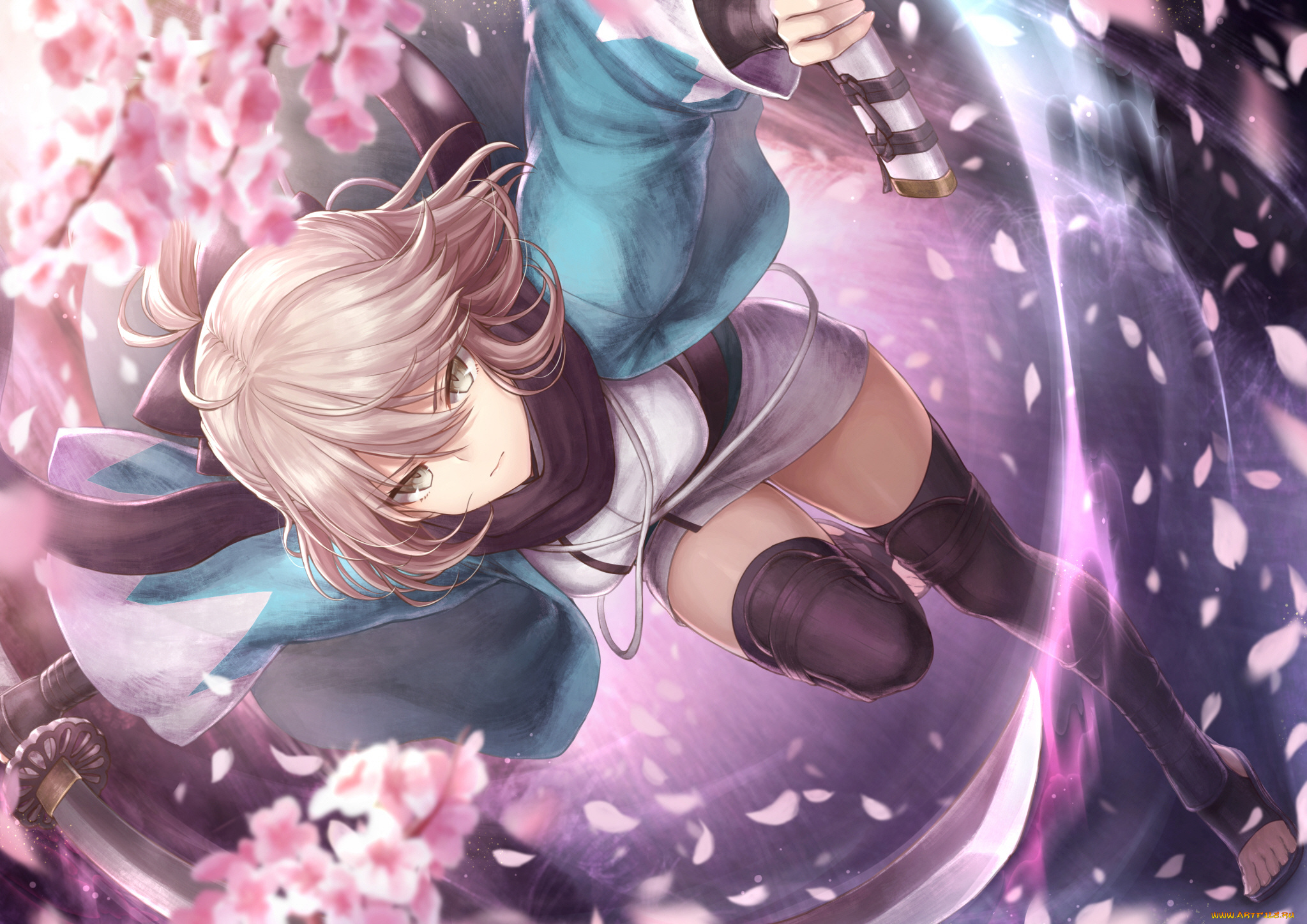 аниме, fate, stay, night, девушка