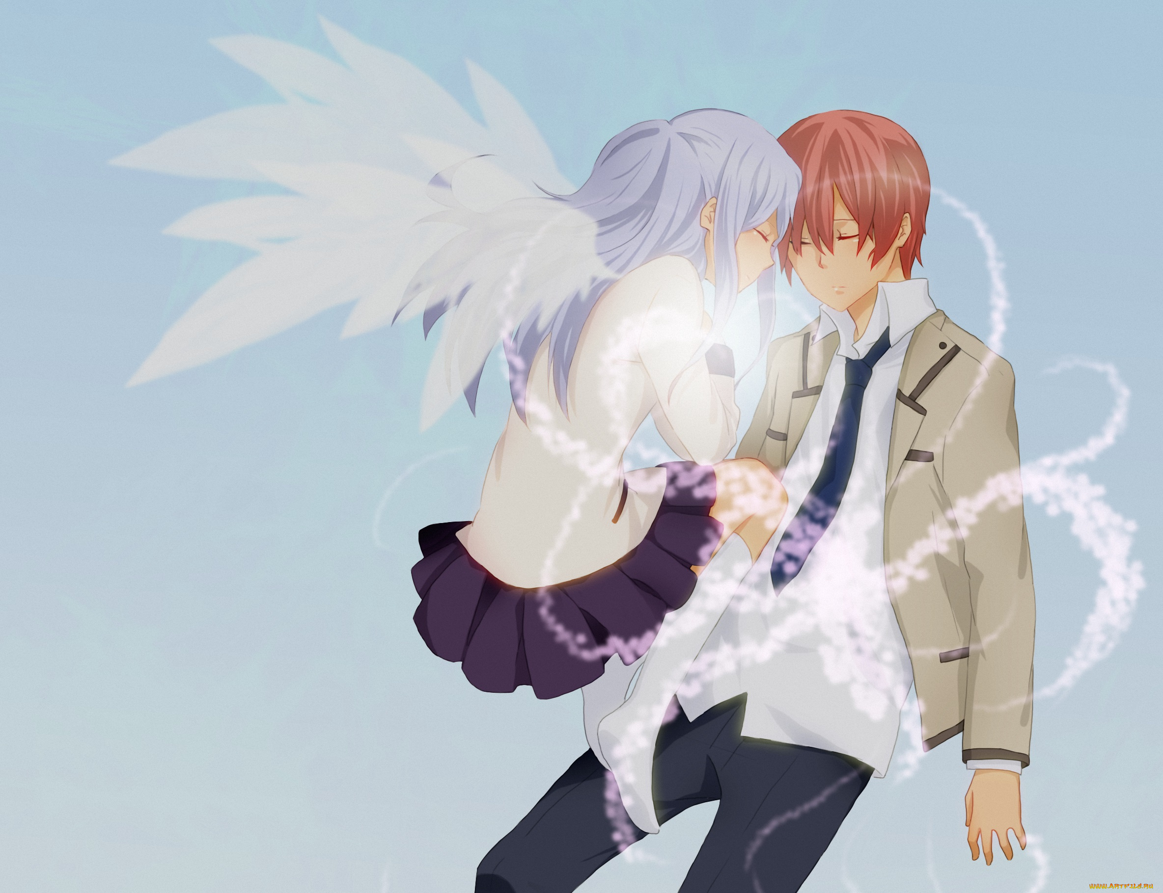 аниме, angel, beats, ангельские, ритмы