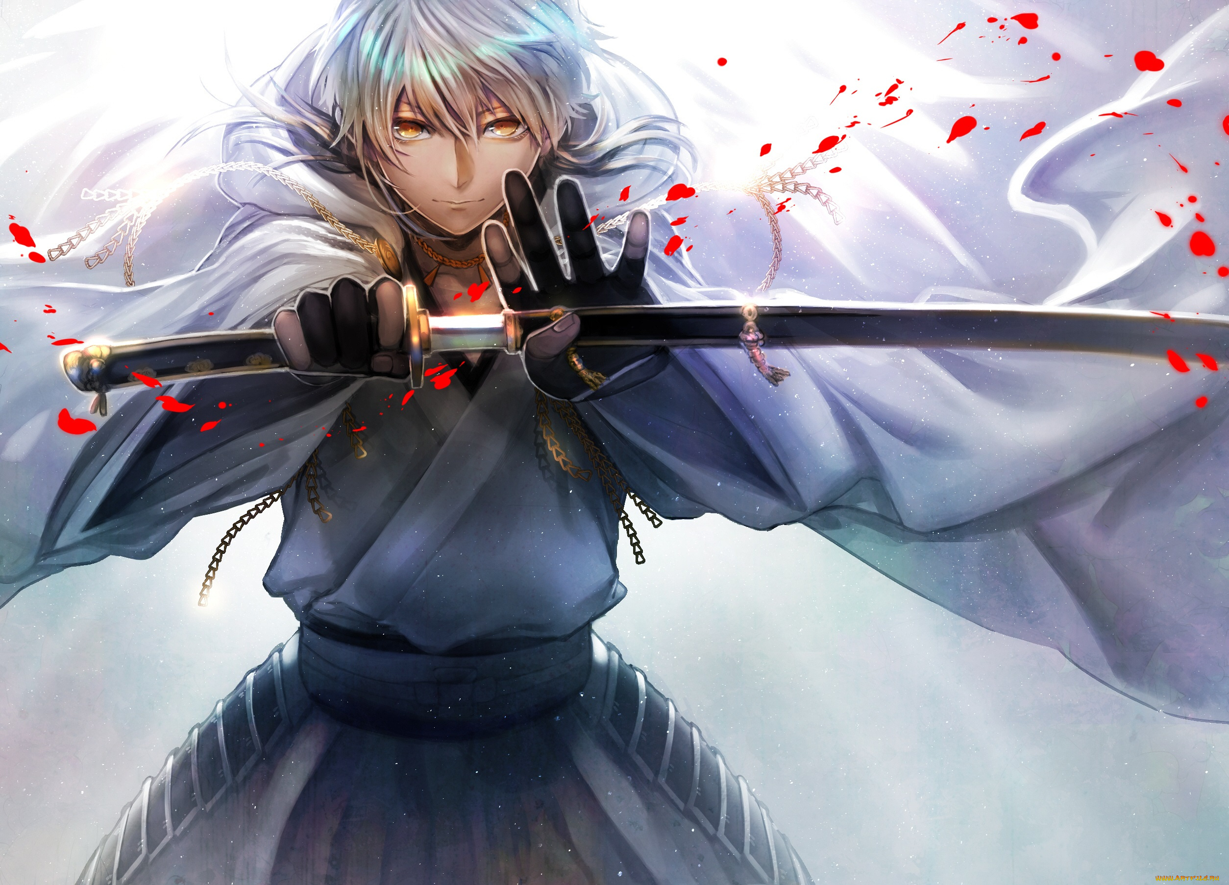 аниме, touken, ranbu, танец, мечей