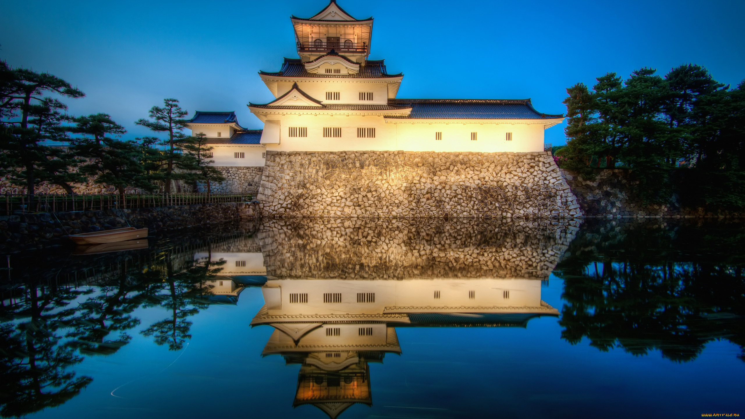toyama, castle, города, замки, Японии, toyama, castle