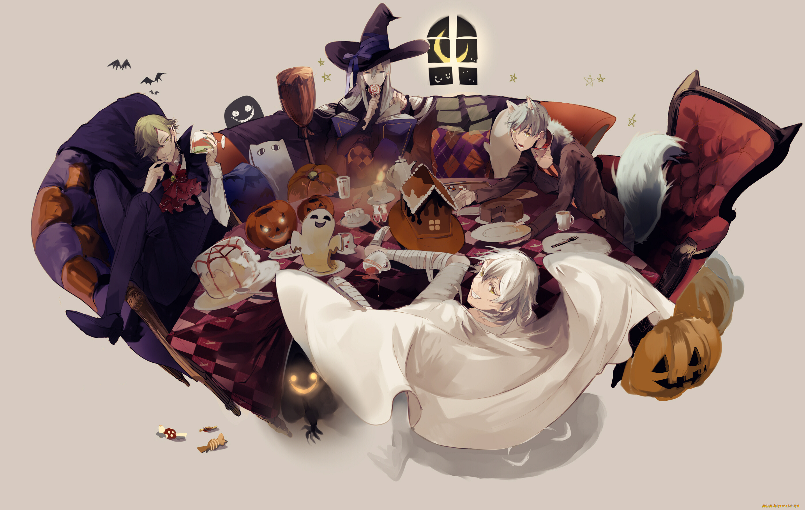 аниме, touken, ranbu, танец, мечей