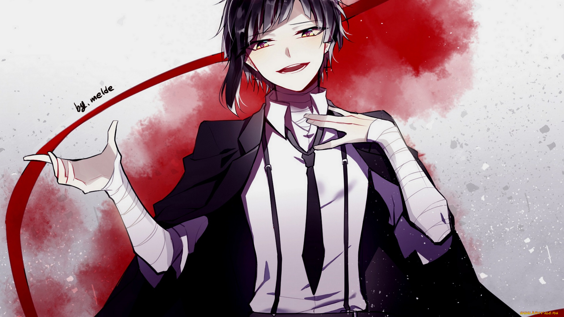 аниме, bungou, stray, dogs, бродячие, псы, литературные, гении