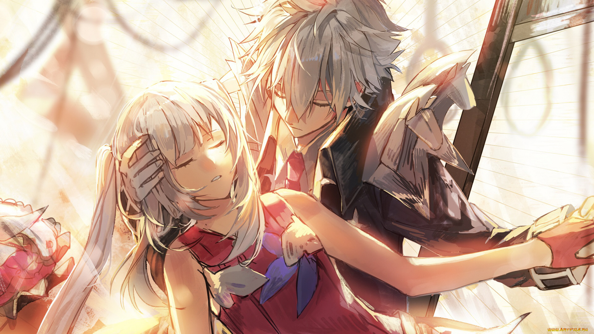 аниме, fate, stay, night, , grand, order, , apocrypha, парень, девушка