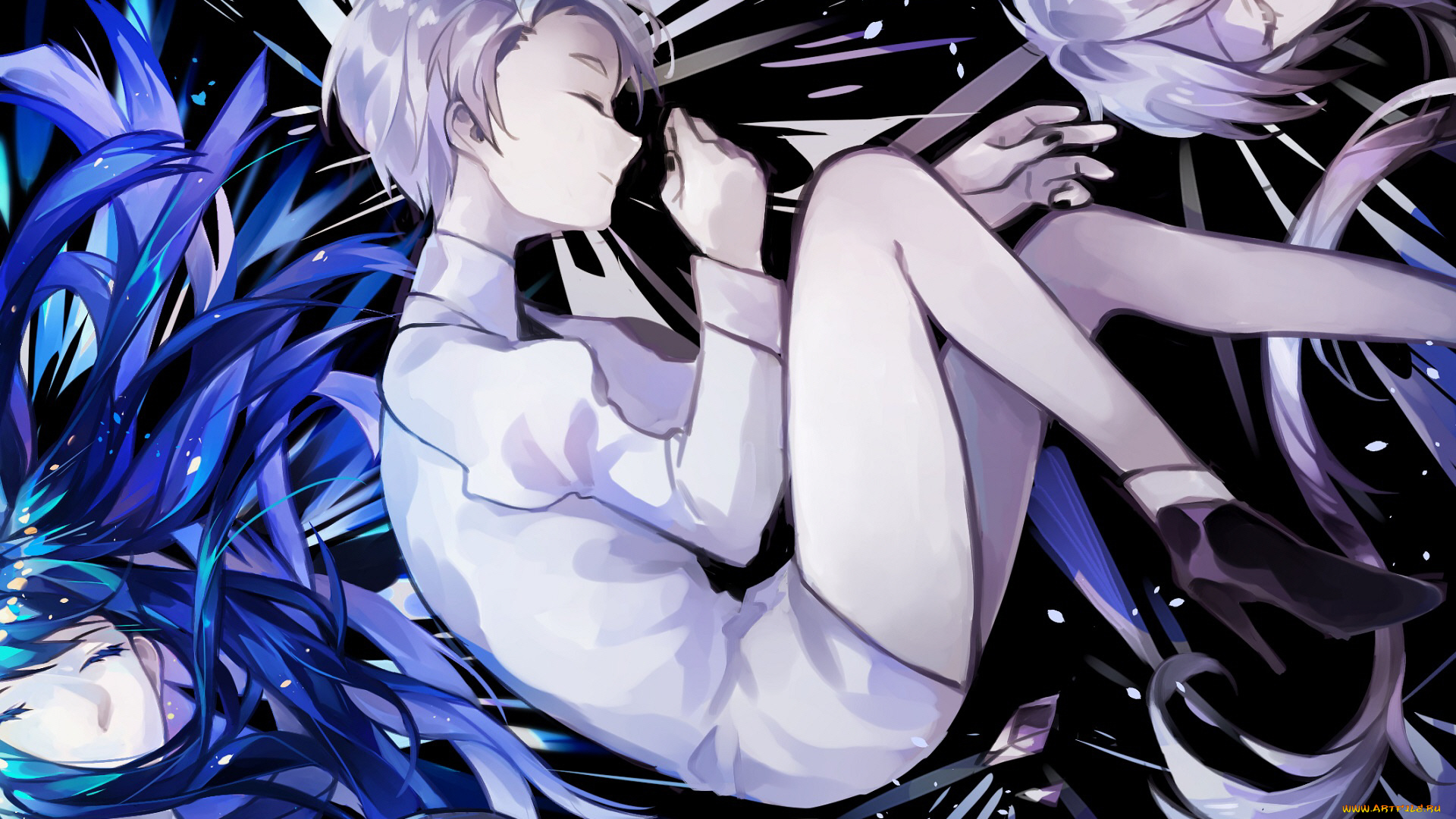 аниме, houseki, no, kuni, девушка