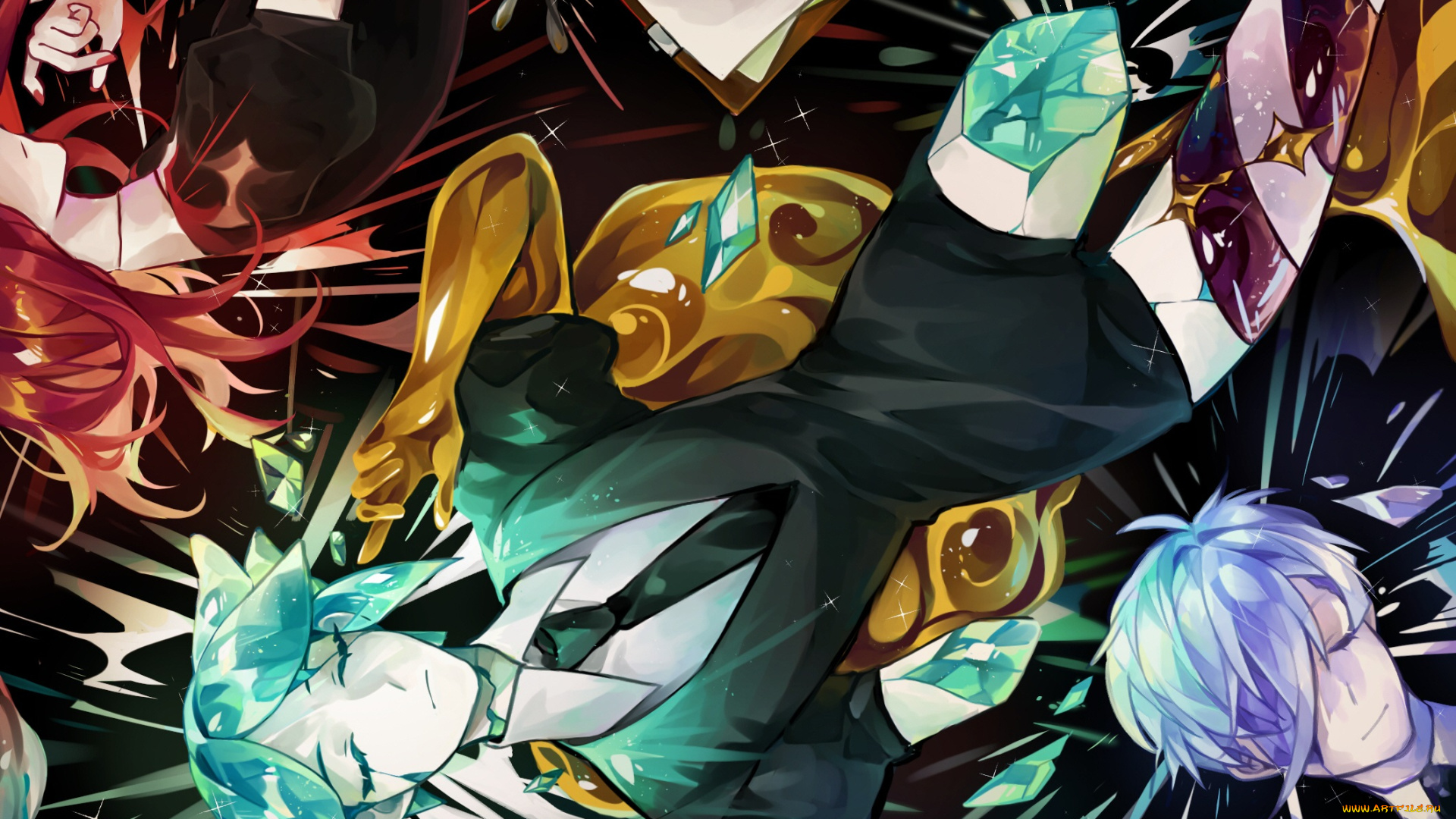 аниме, houseki, no, kuni, девушка